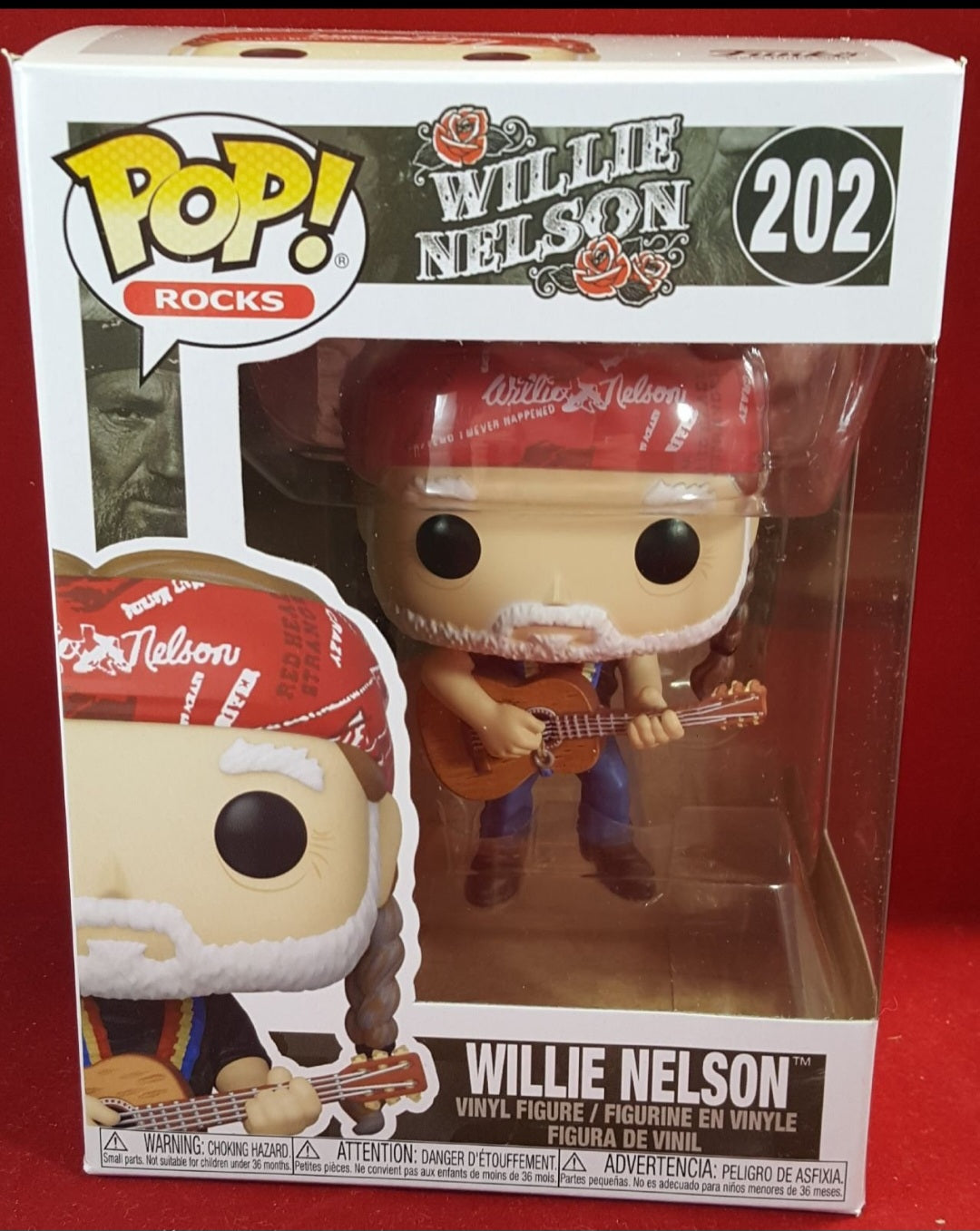 Willie nelson funko # 202 (nib)
With pop protector
