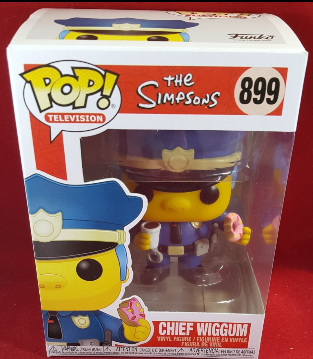 chief wiggum funko # 899 (nib)
With pop protector