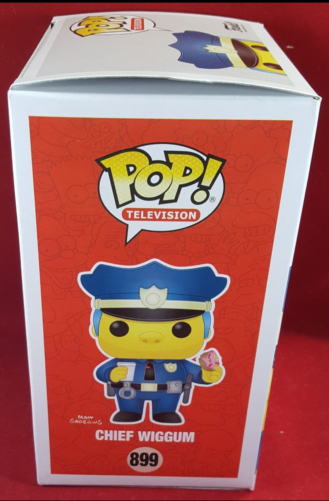 chief wiggum funko # 899 (nib)
With pop protector