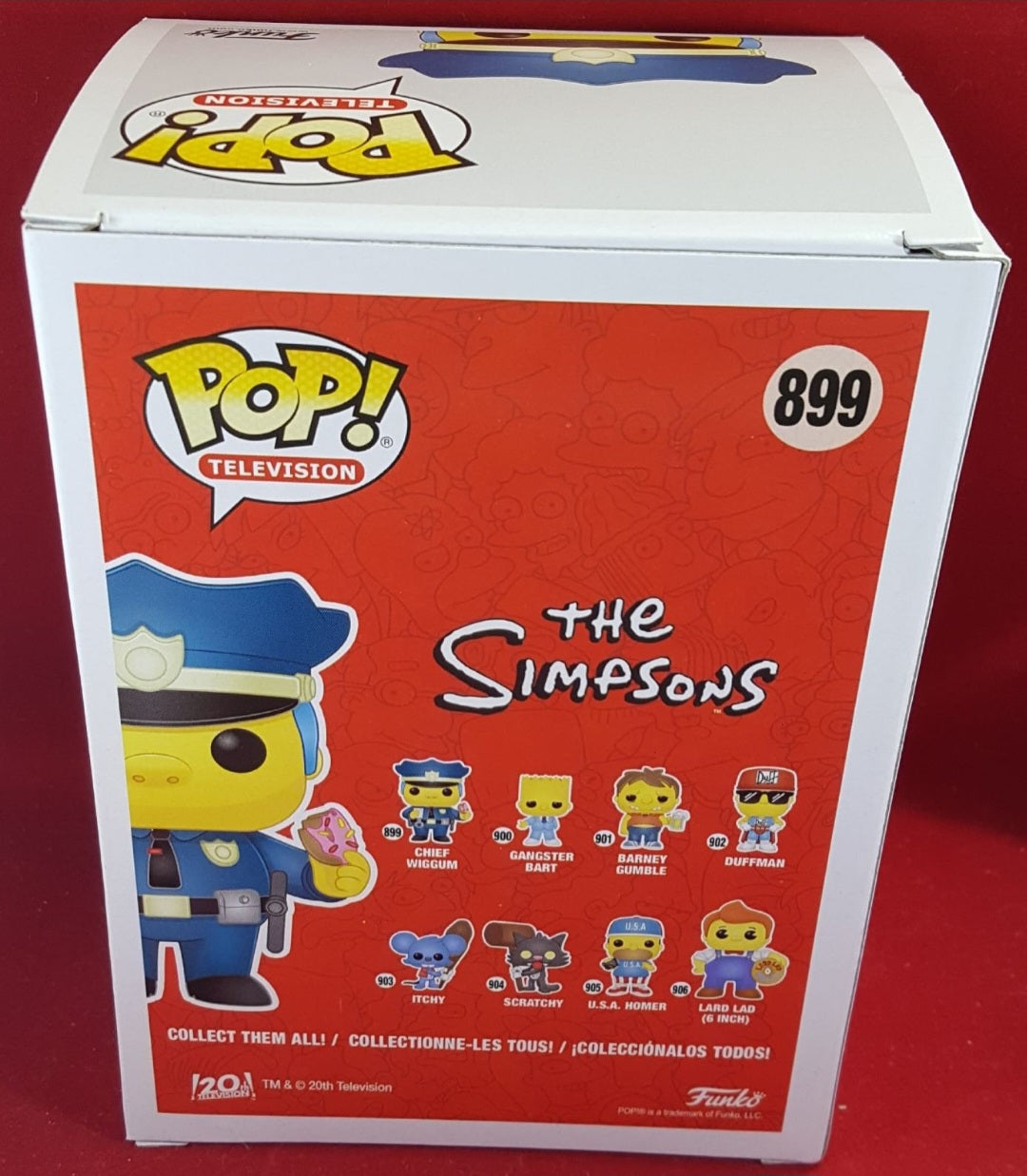 chief wiggum funko # 899 (nib)
With pop protector
