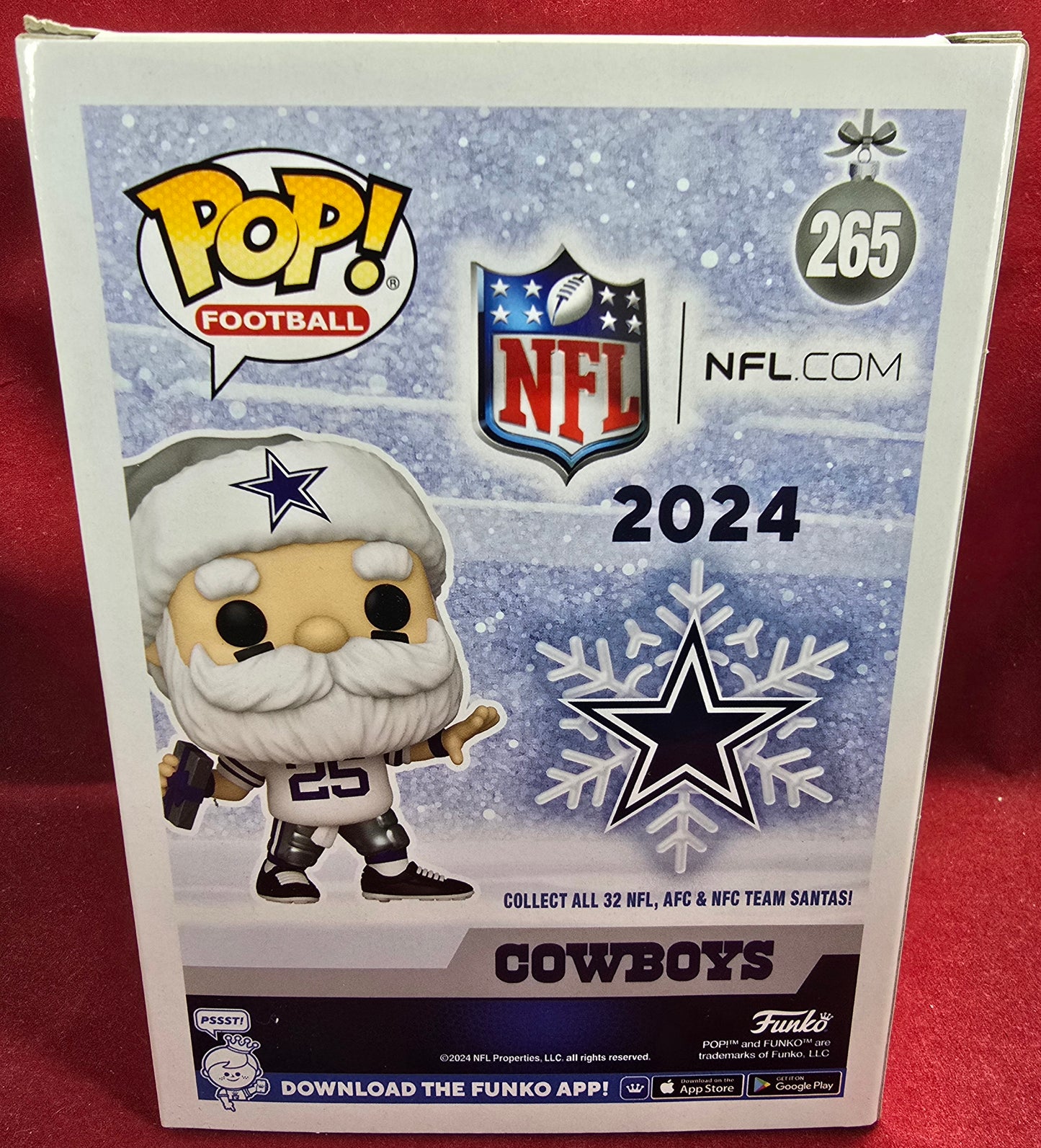 Cowboys Santa fanatics exclusive funko # 265 (nib) With pop protector