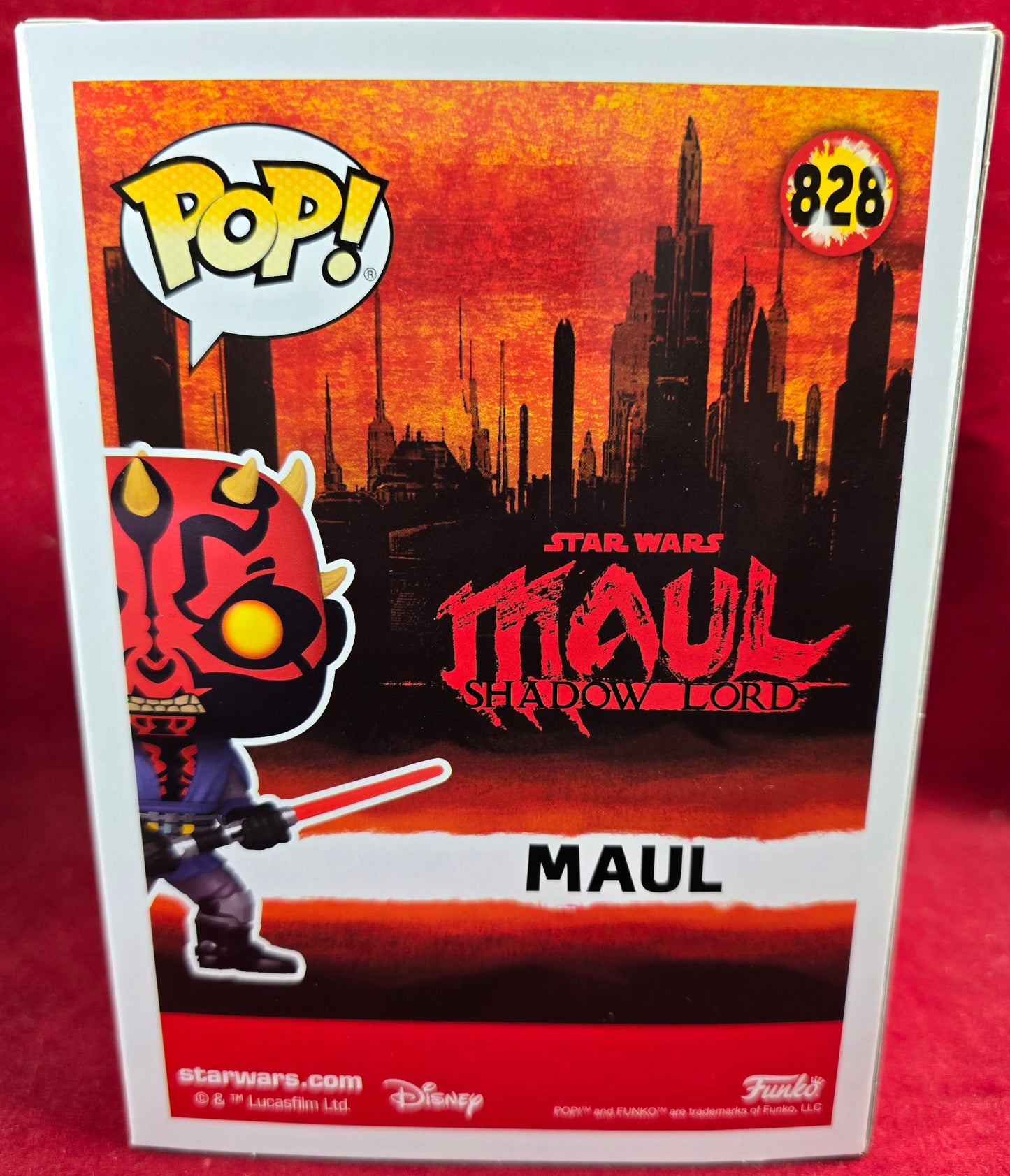 Funko POP! Star Wars Maul Shadow Lord Maul # 828 (Nib)
With pop protector