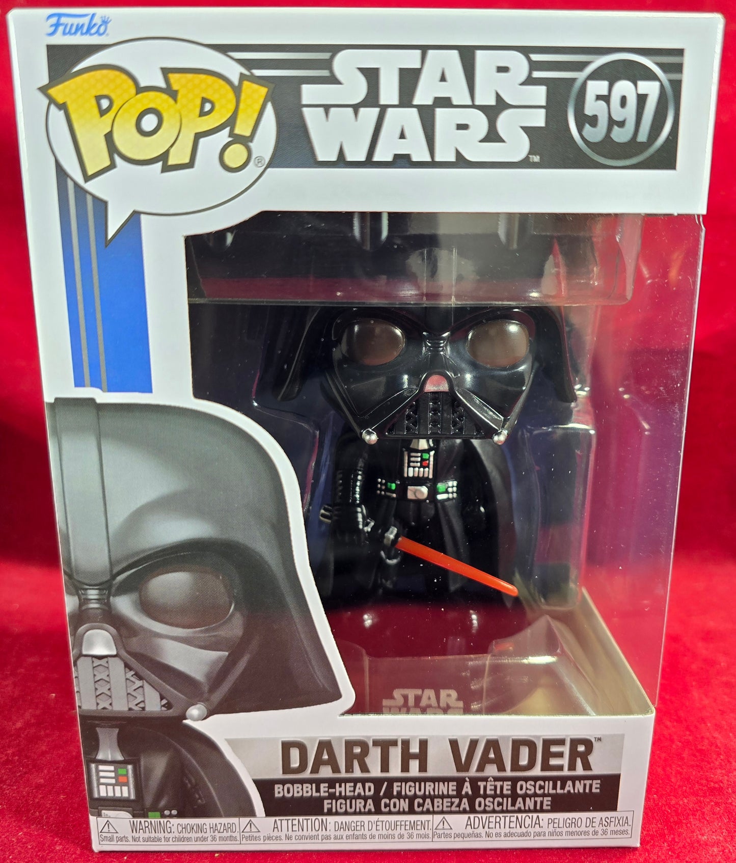 Darth Vader #597 (nib) With pop protector
