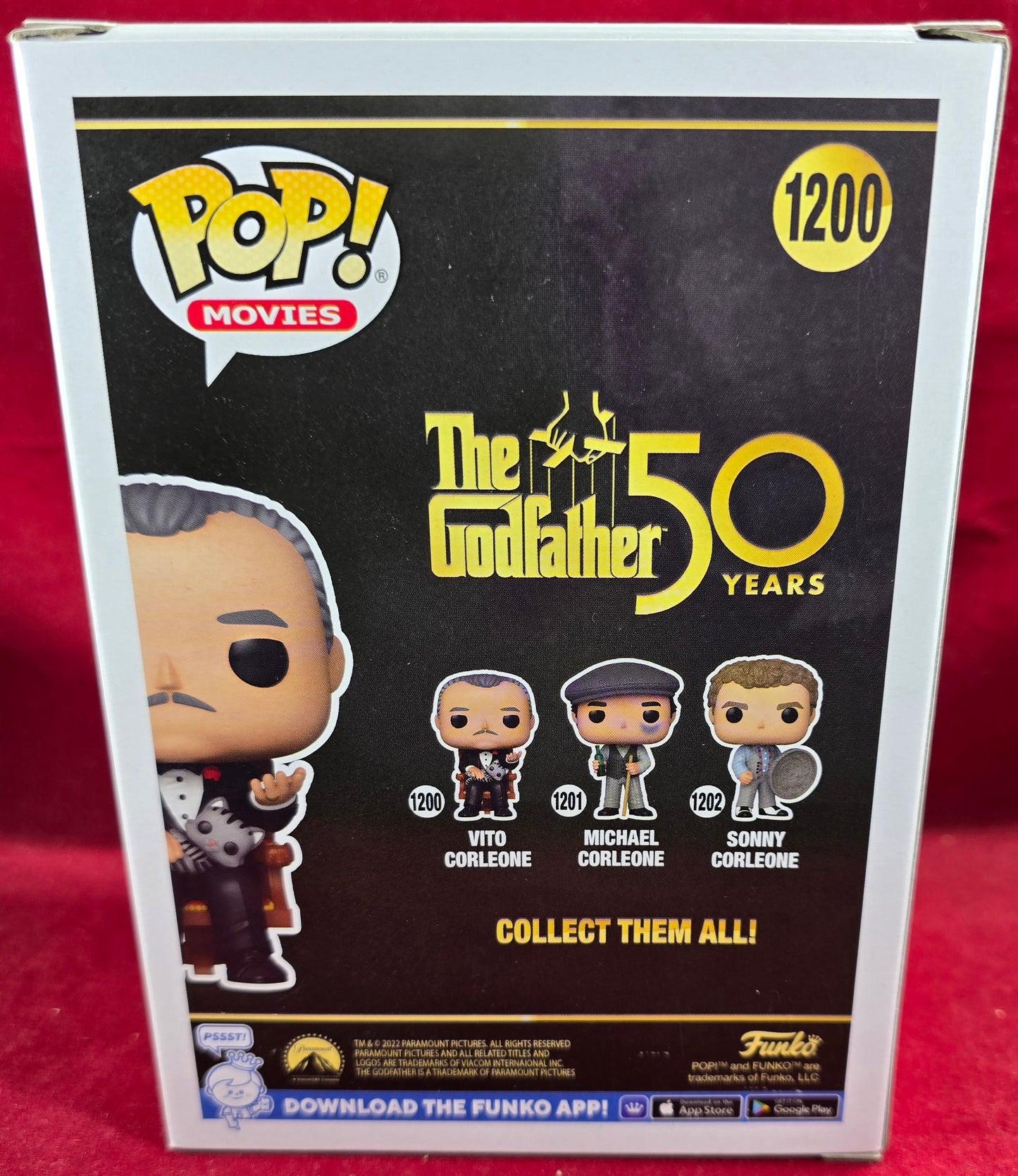 Vito Corleone funko # 1200 (nib) With pop protector