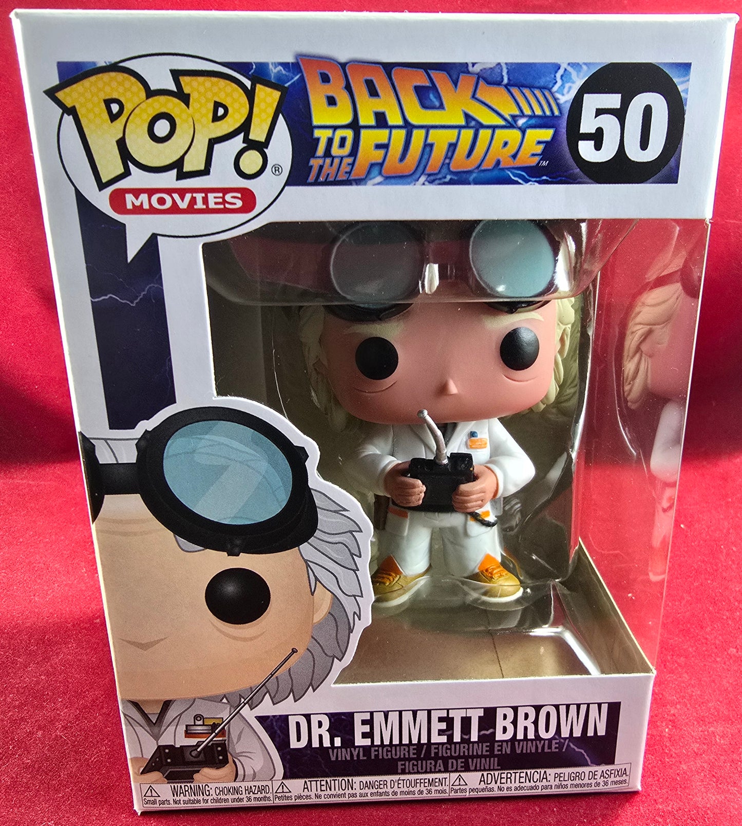Dr. Emmett Brown funko # 50 (nib) with pop protector