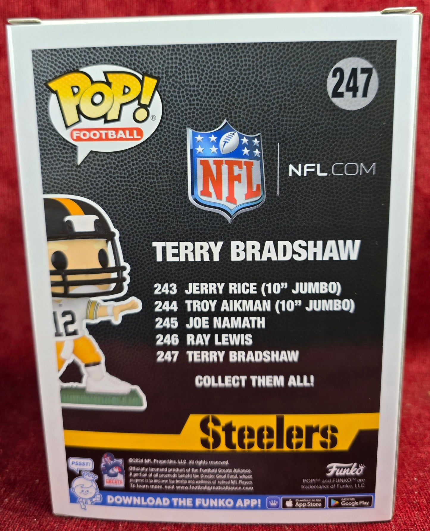 Funko Pop! Football: Terry Bradshaw Funko # 247 (Nib)
With pop protector