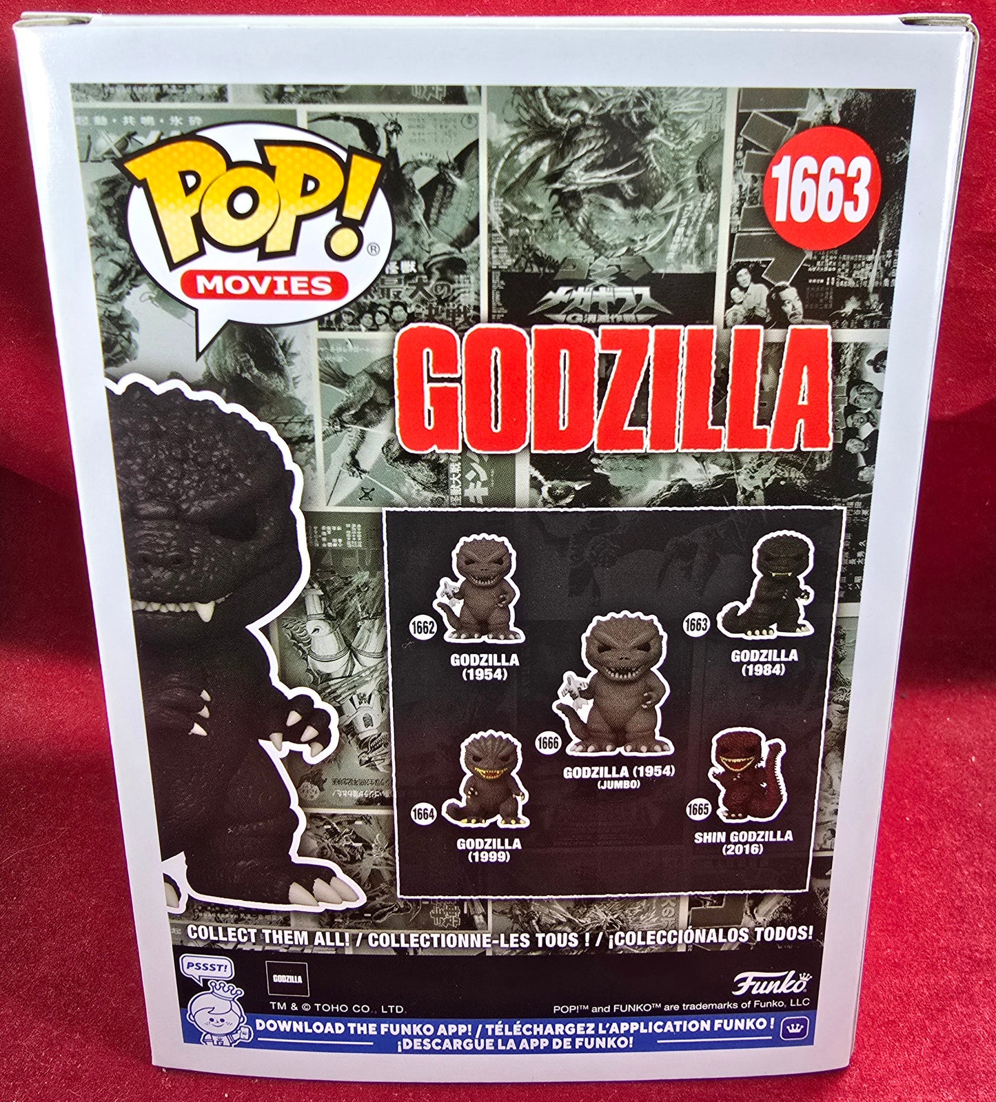 Godzilla (1984) # 1663 (nib) With pop protector