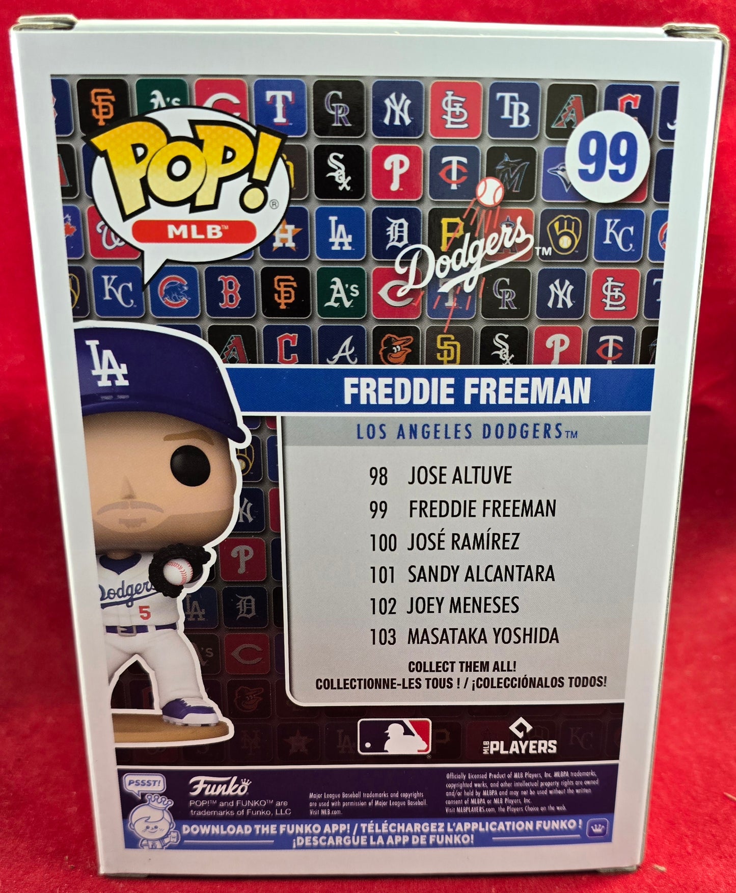 Freddie Freeman funko # 99 (nib) With pop protector