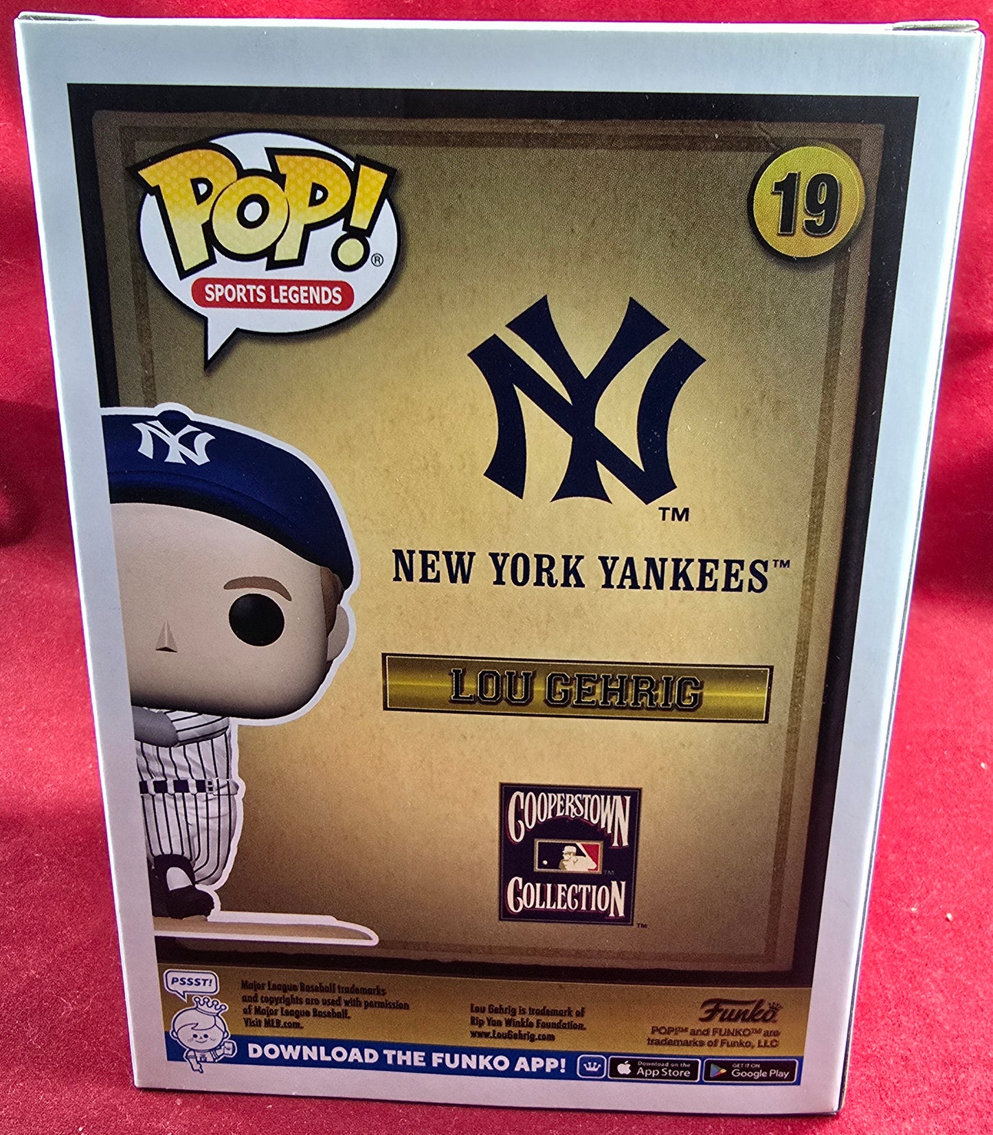 Lou Gehrig funko # 19 (nib) With pop protector