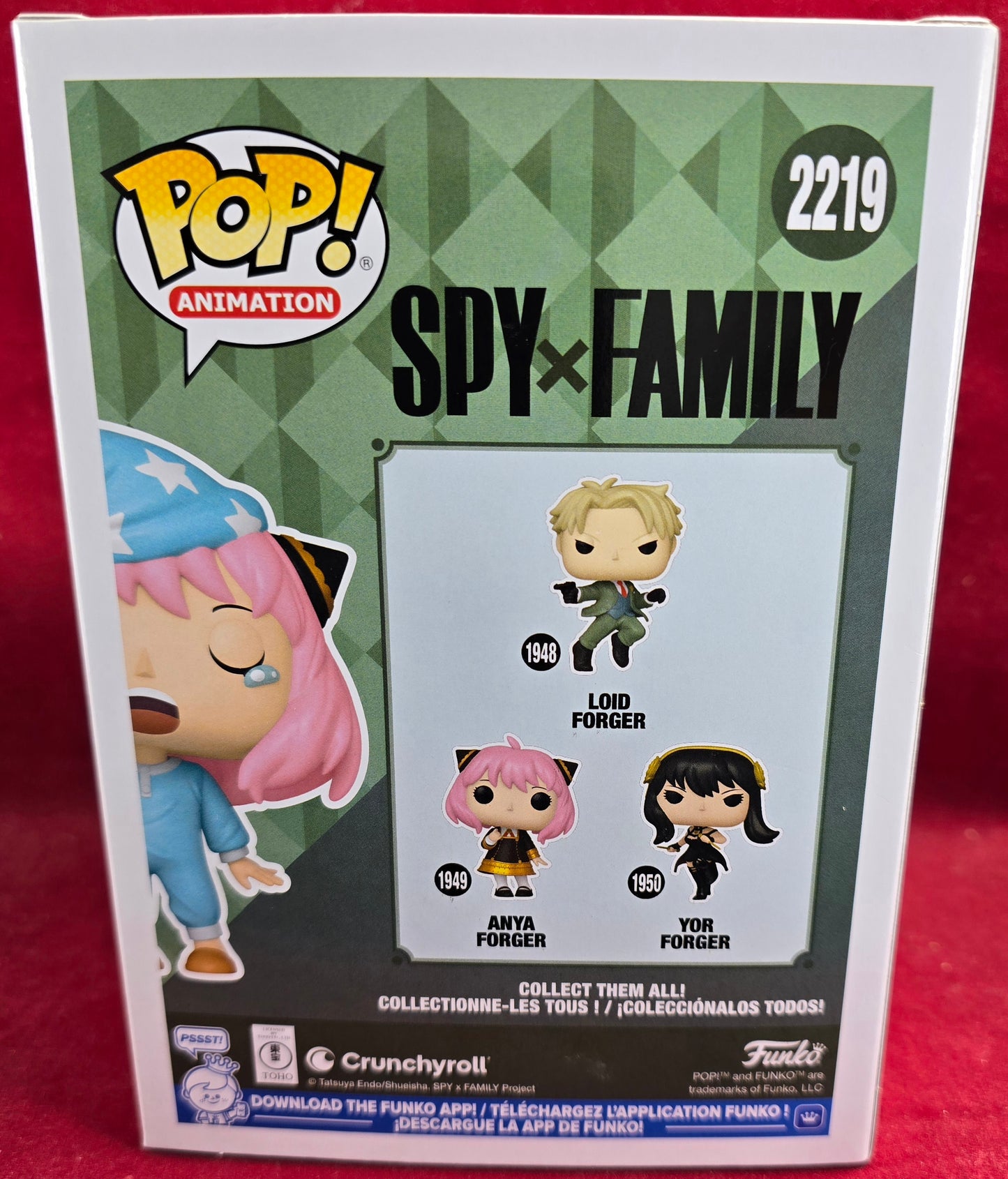 Funko POP! Spy X Family Anya Forger Pajamas Funko # 2219 (Nib)
With pop protector