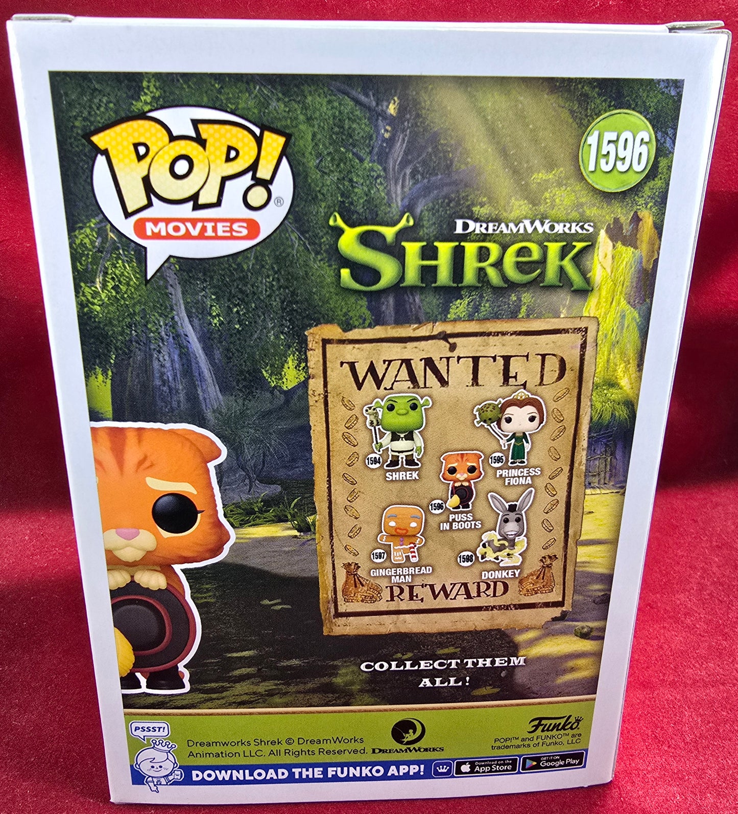 Puss in Boots Funko #1596 (Nib)
With pop protector