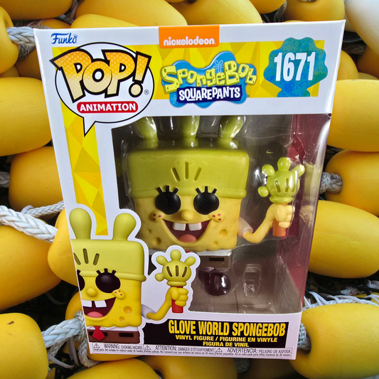 Glove world sponge bob funko # 1671 (nib) with pop protector