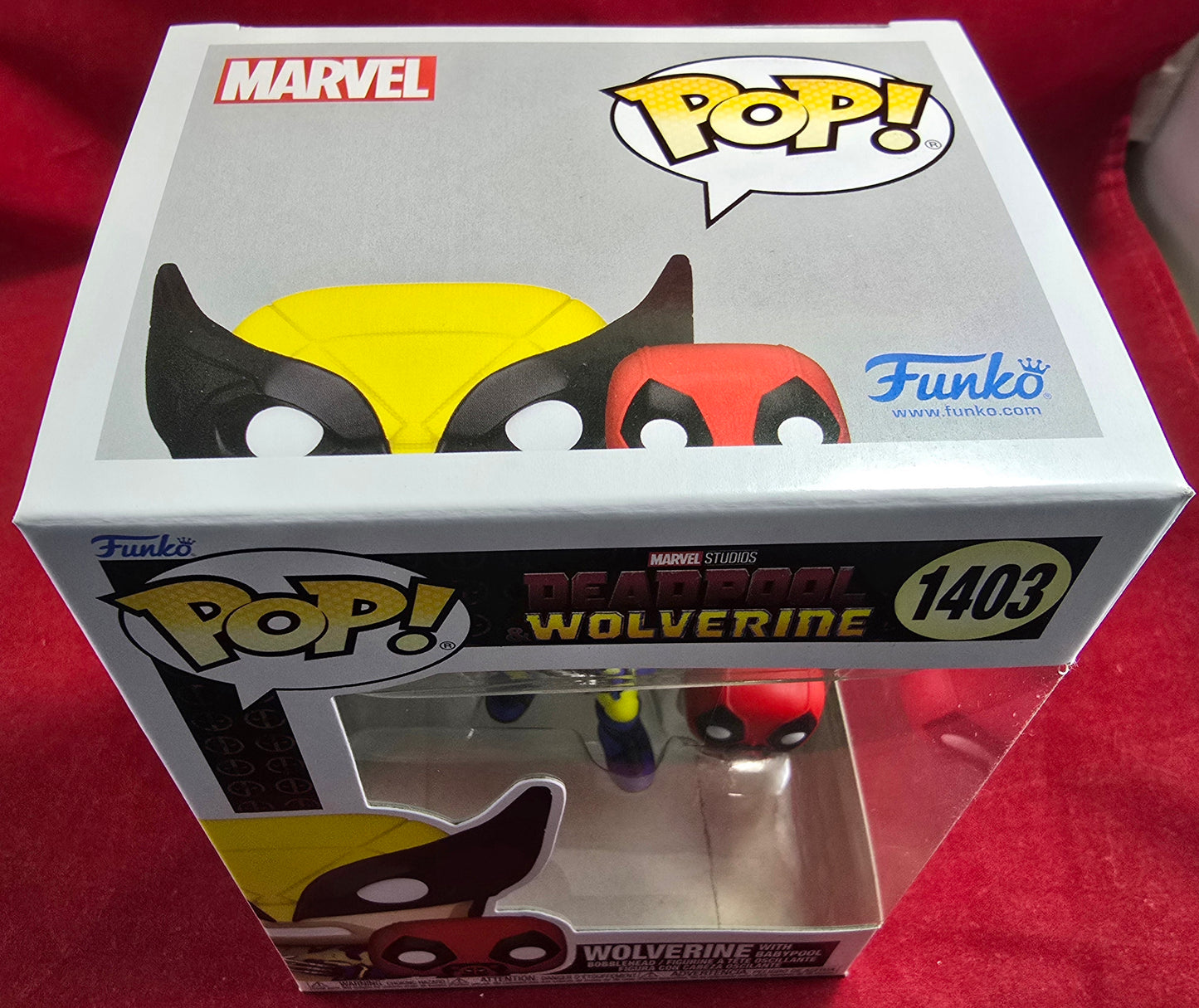 Wolverine with babypool funko # 1403 (nib) With pop protector