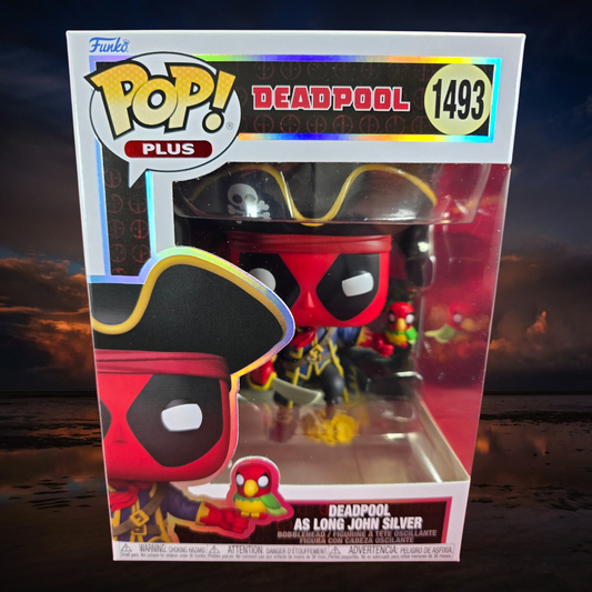 Deadpool As Long John Silver Funko # 1493 (Nib)
With pop protector