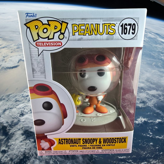 Astronaut snoopy & Woodstock funko # 1679 (nib) With pop protector