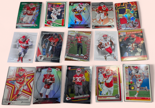 Kansas City Chiefs Past And Present Team Football Cards Assortment