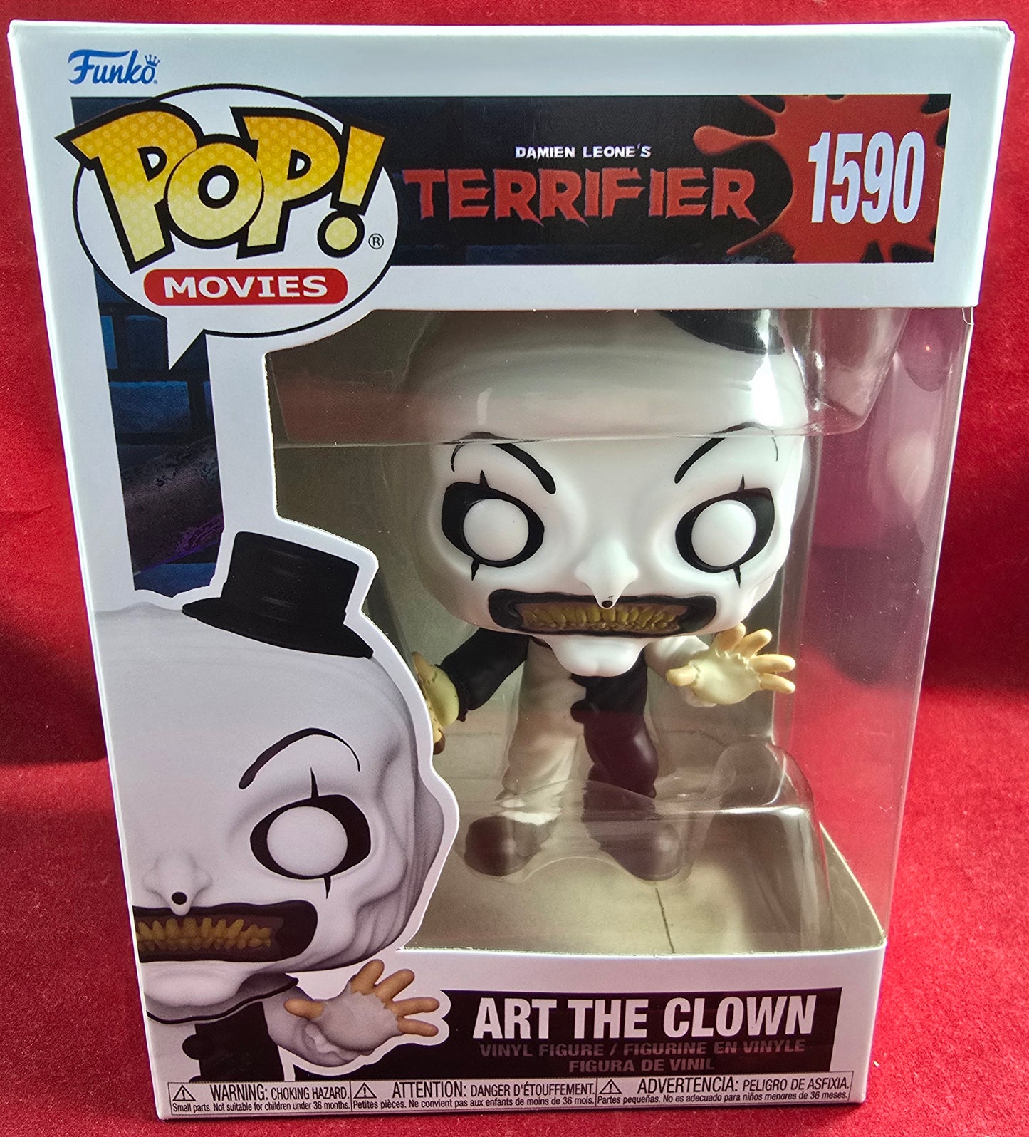 Art the clown funko # 1590 with pop protector