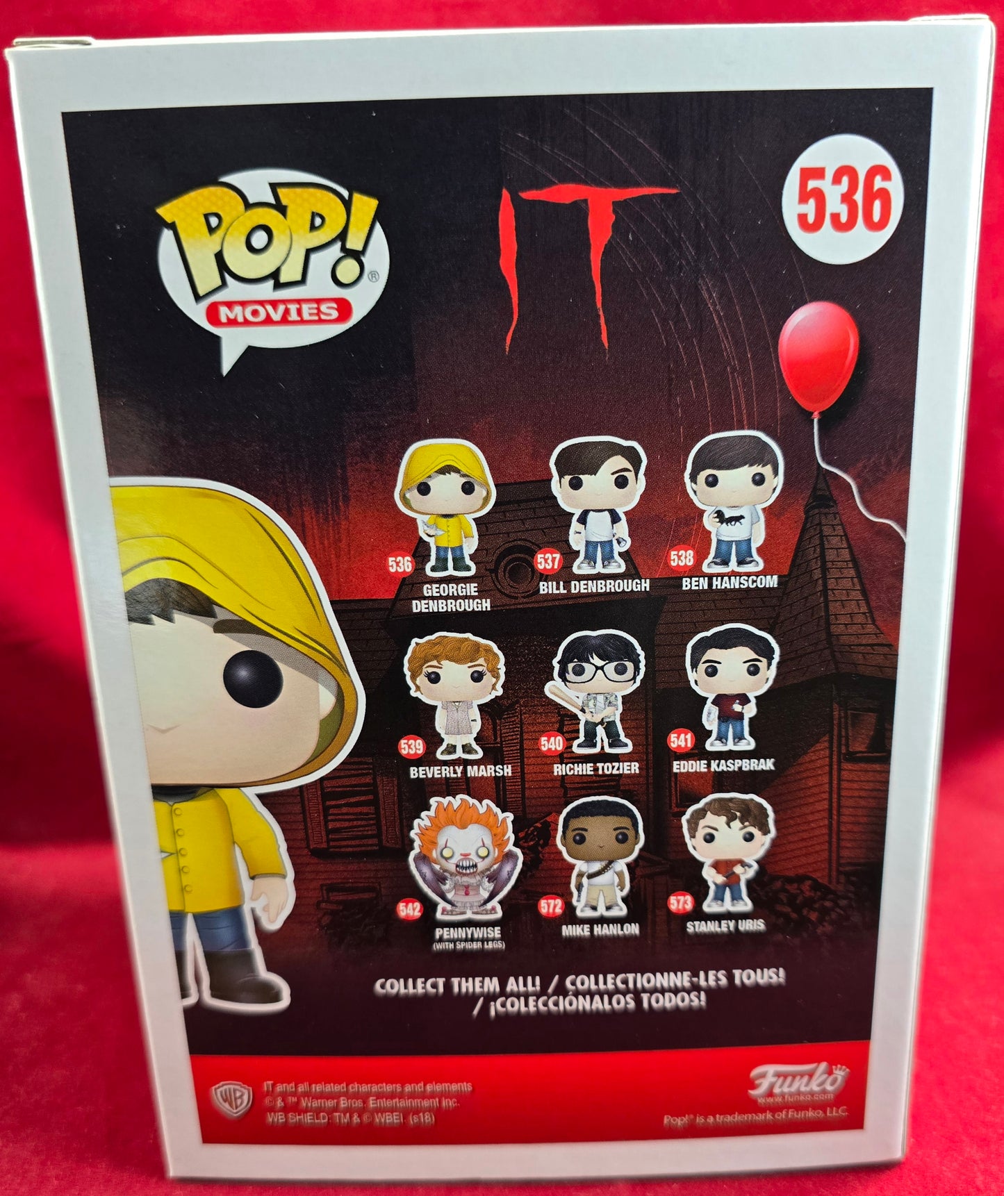 Georgie Denbrough funko # 536 (nib) with pop protector