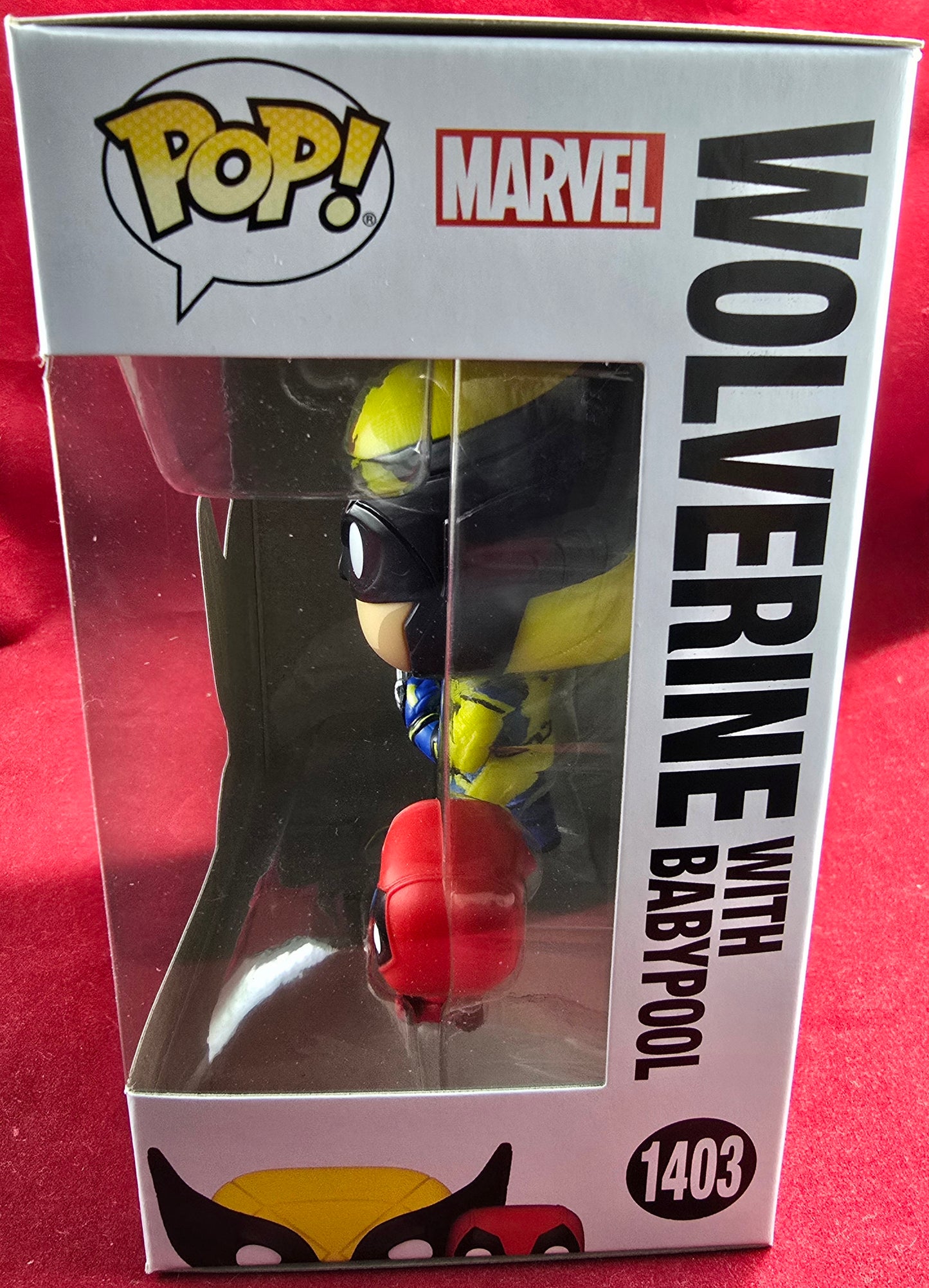 Wolverine with babypool funko # 1403 (nib) With pop protector