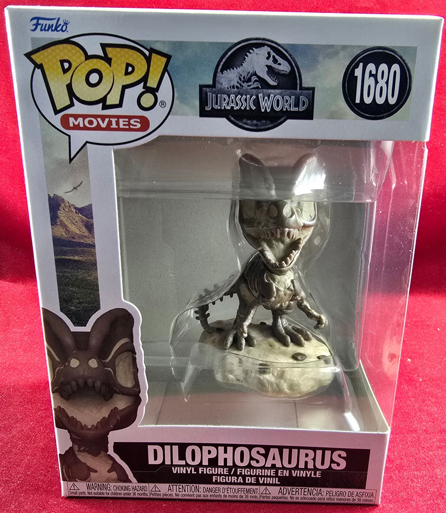 Dilophosaurus funko # 1680 (nib) With pop protector