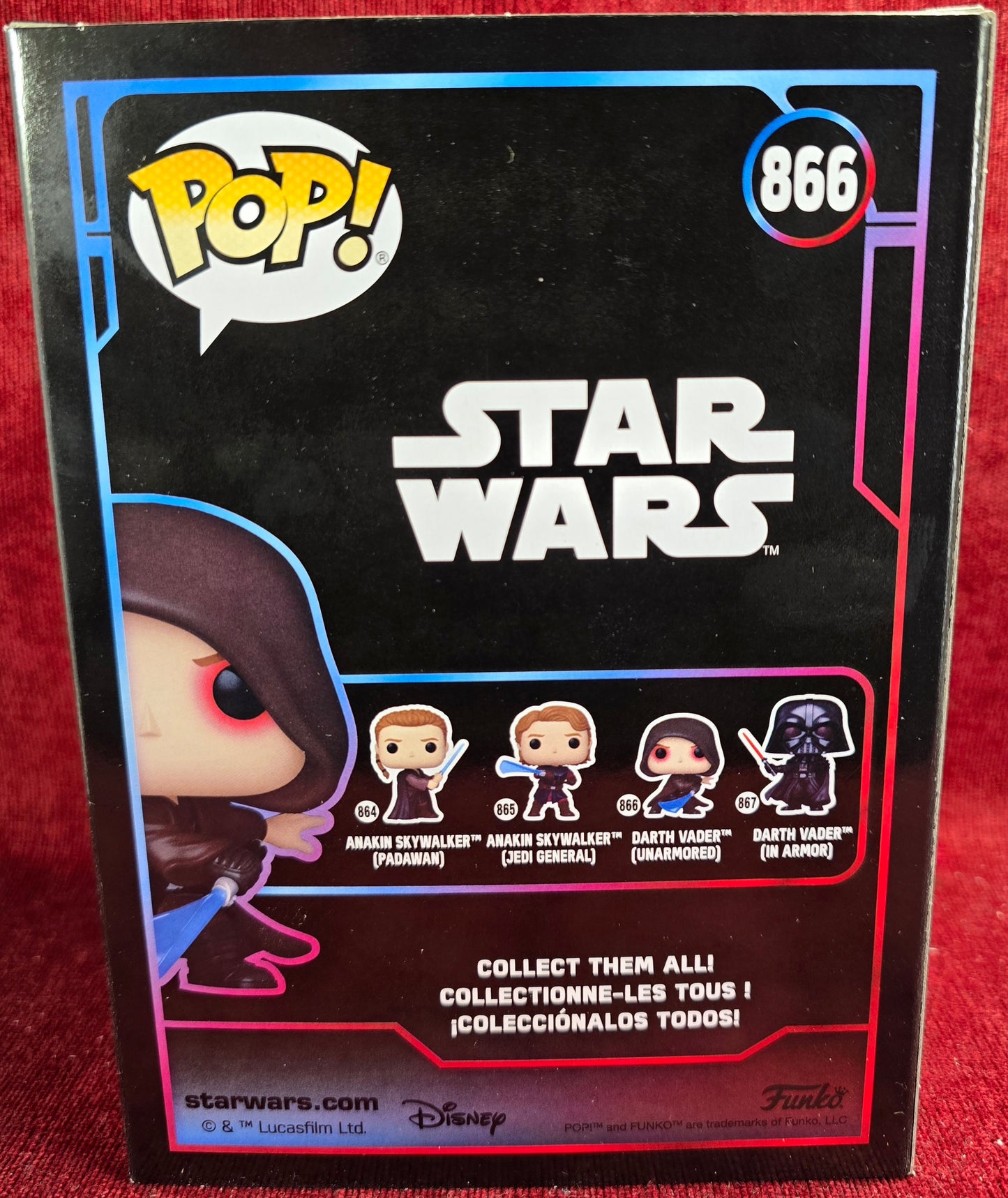 Funko! Vinyl: Darth Vader (Unarmored) # 866 (Nib)
With pop protector