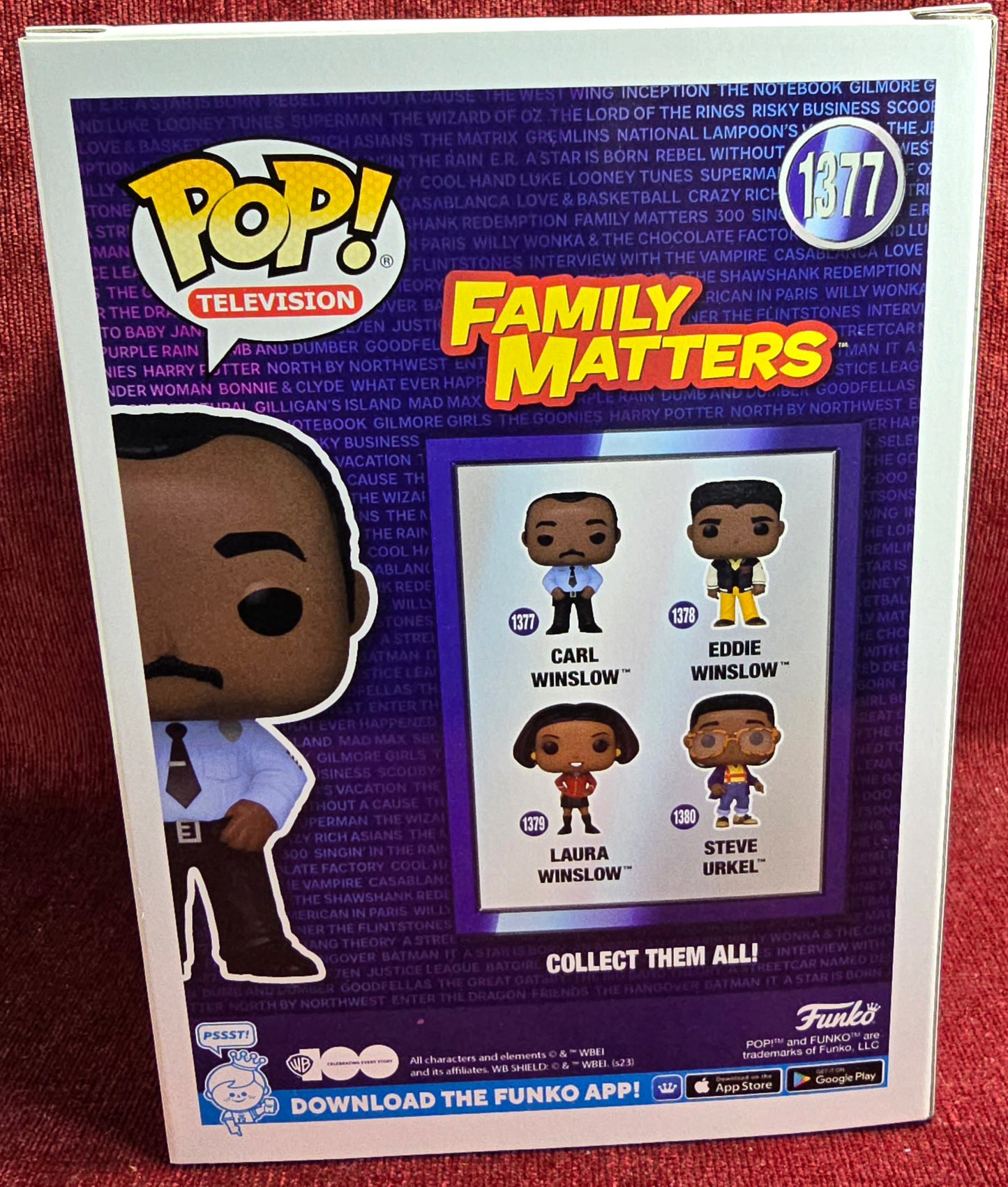 Funko Pop! Television: Carl Winslow # 1377 (Nib)
With pop protector