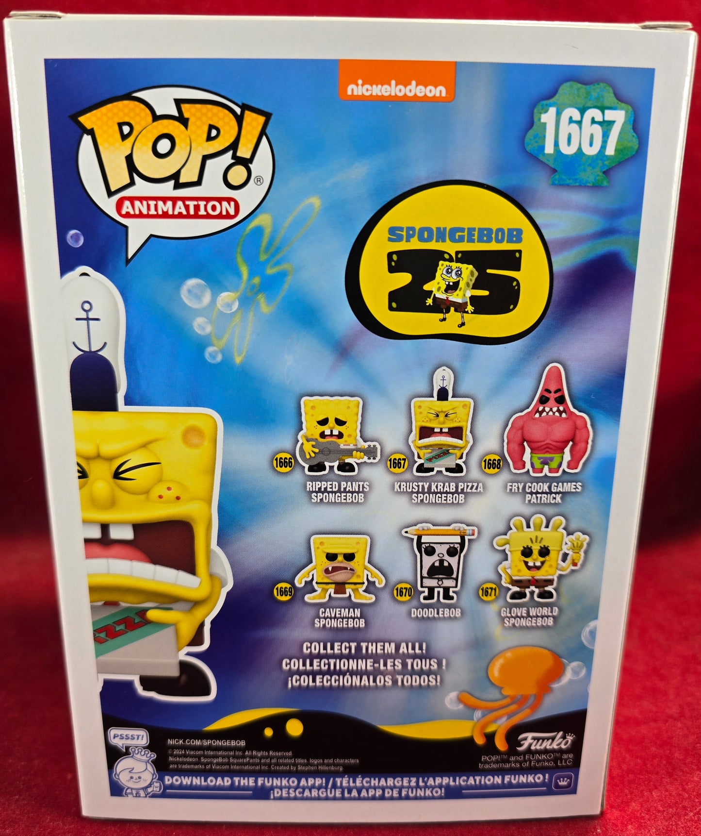Krusty Krab Pizza SpongeBob funko # 1667 (nib) with pop protector