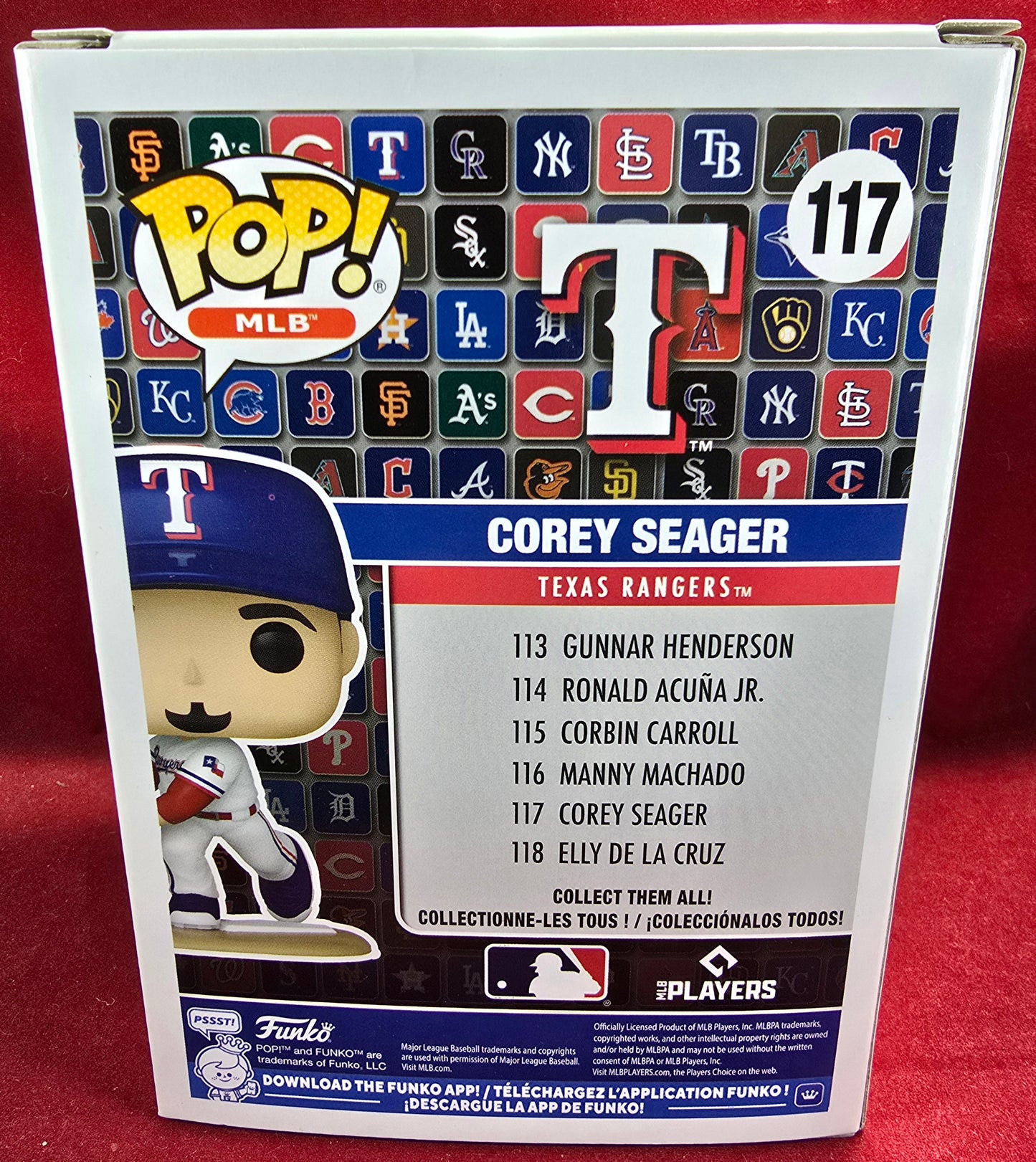 Corey Seager Funko # 117 (Nib)
With pop protector