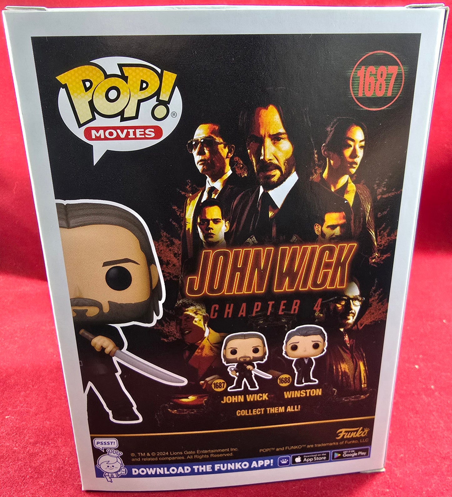 John Wick funko # 1687 (nib) With pop protector