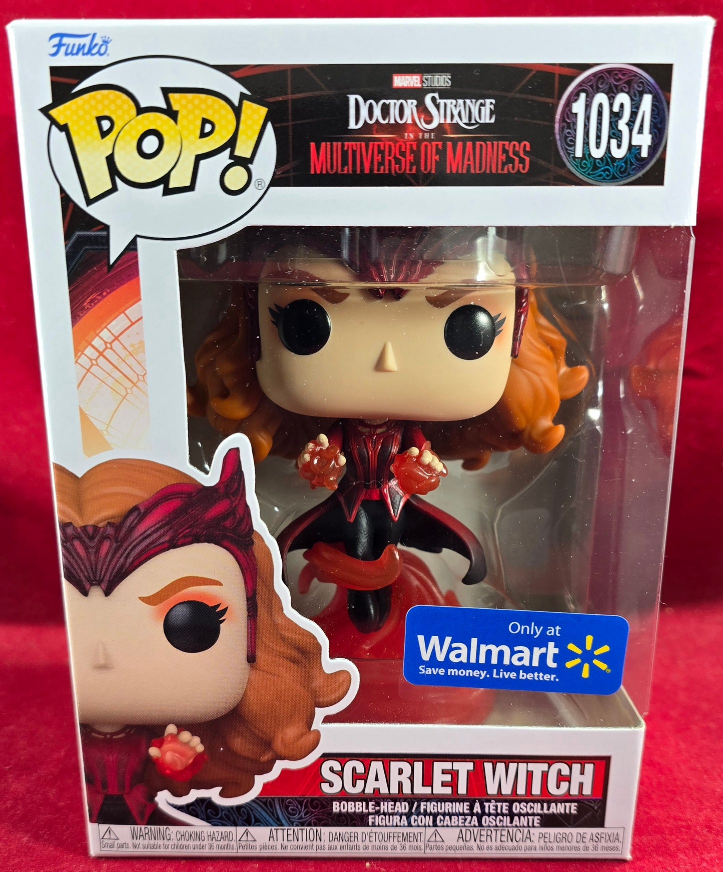 Scarlet Witch walmart exclusive funko # 1034 (nib) With pop protector