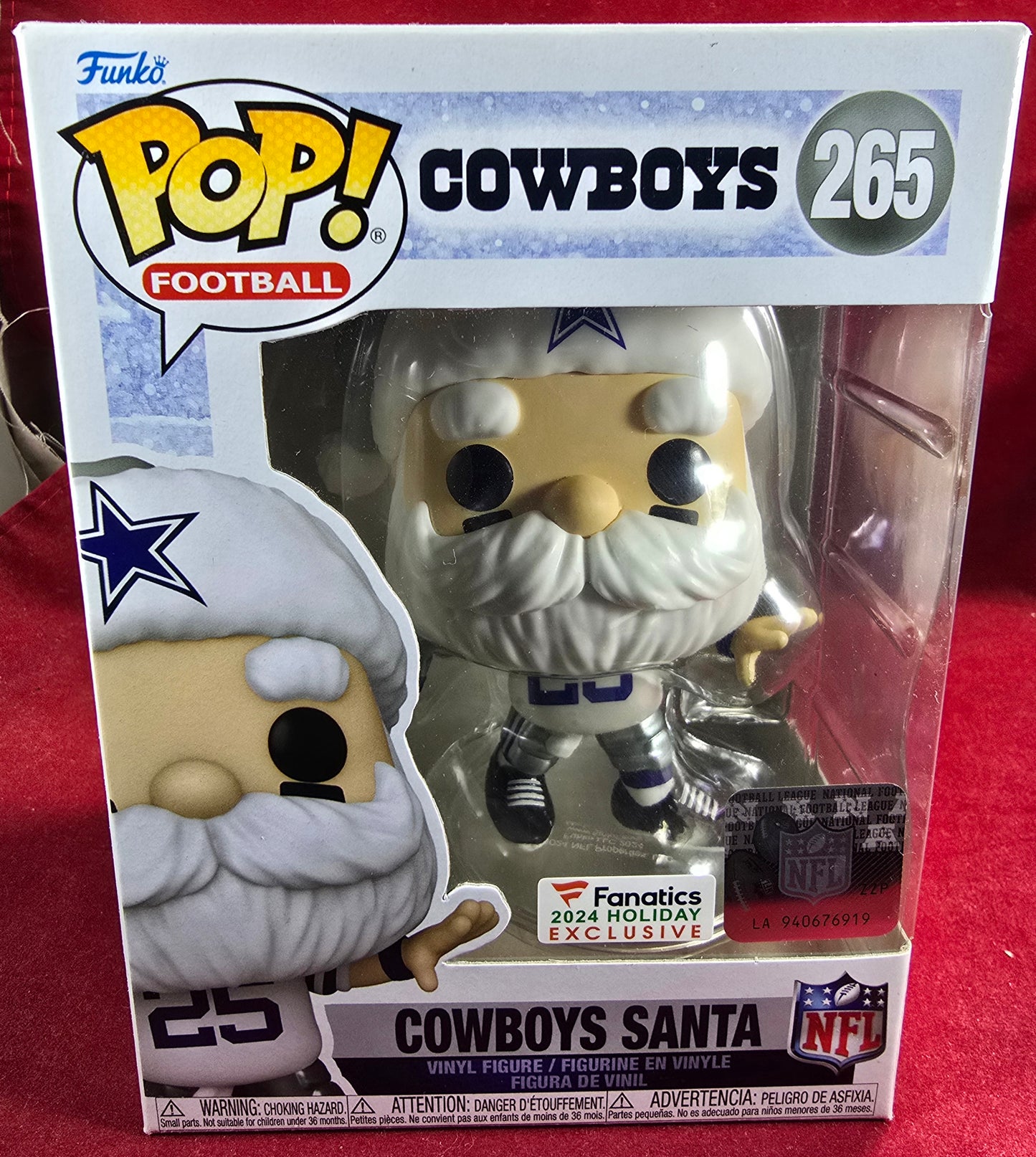 Cowboys Santa fanatics exclusive funko # 265 (nib) With pop protector