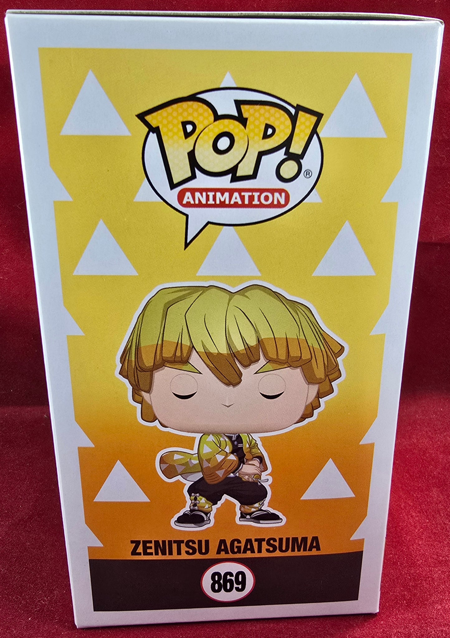 Zenitsu Agatsuma funko # 869 (nib) With pop protector