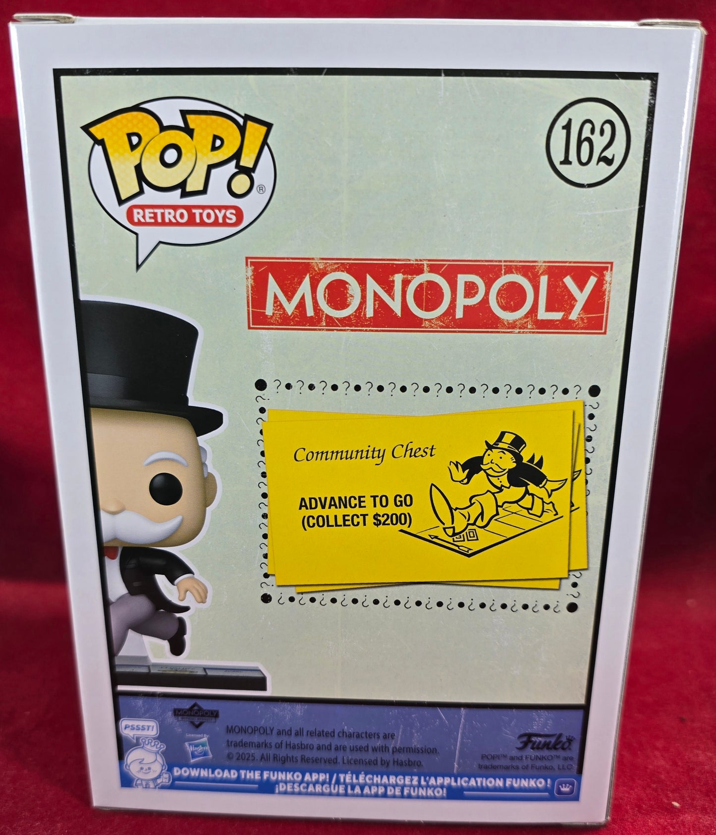 Mr. Monopoly funko # 162 (nib) With pop protector