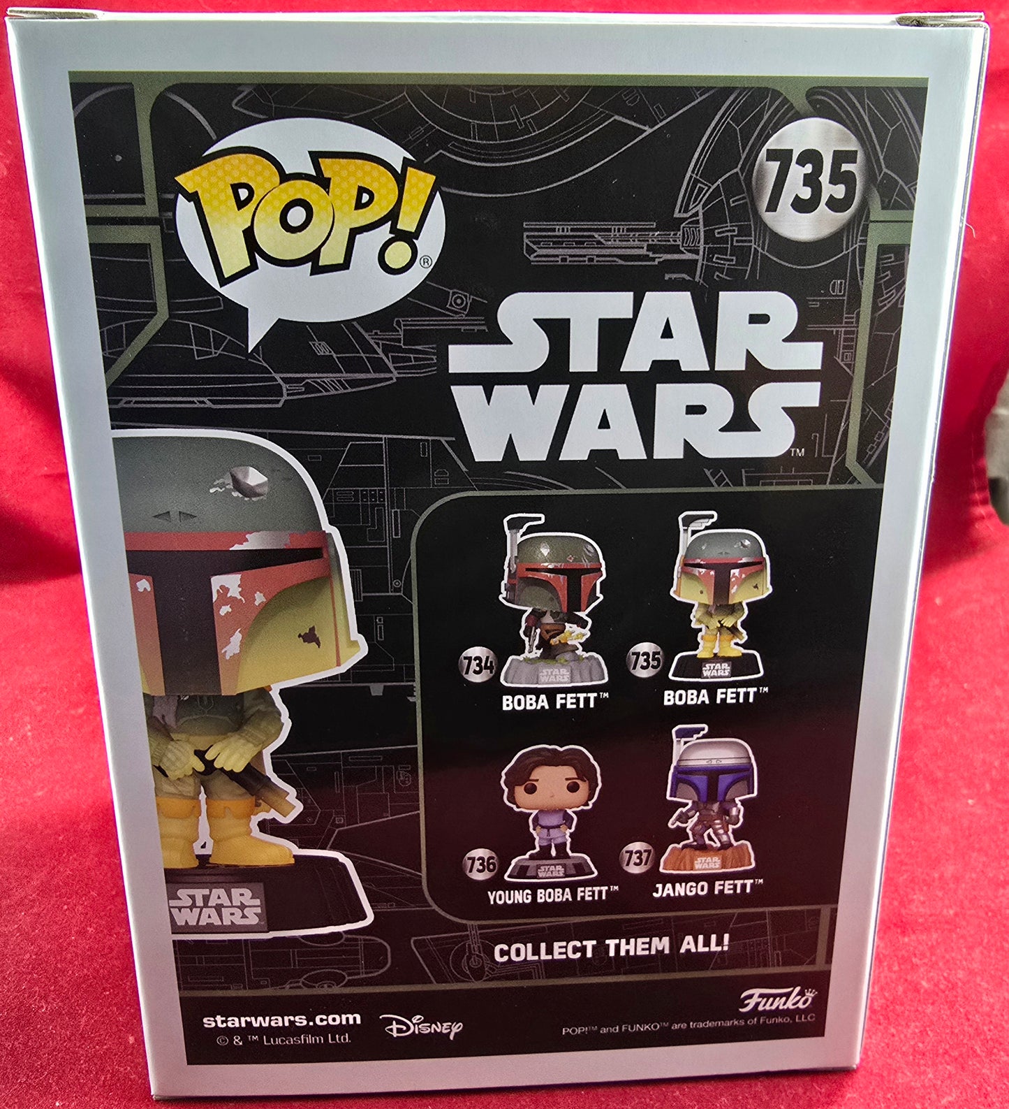 Boba Fett funko # 735 (nib) With pop protector