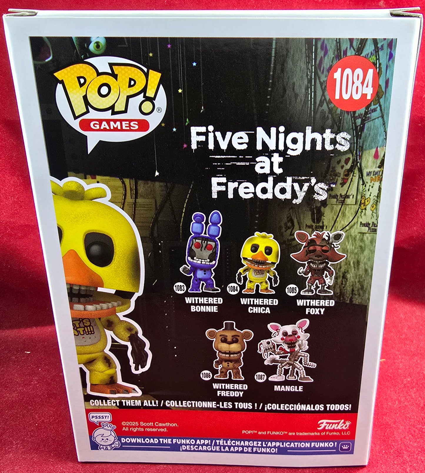 Withered Chica Funko # 1084 (nib) With pop protector
