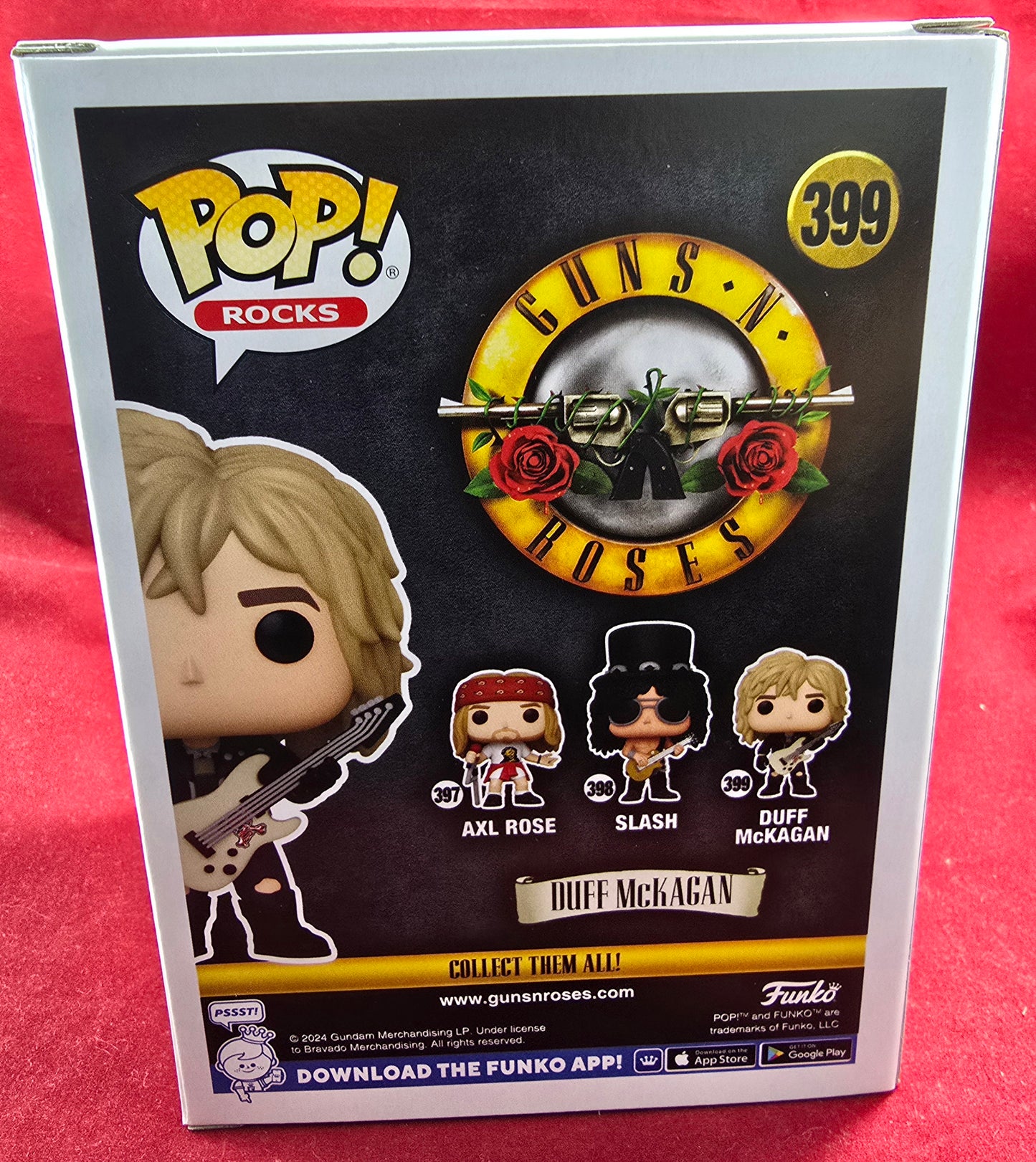 Duff McKagan funko # 399 (nib) With pop protector