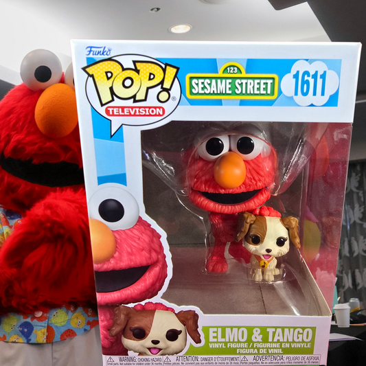 Elmo & Tango funko # 1611 (nib) with pop protector