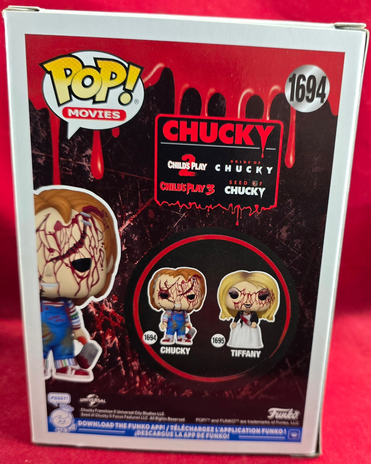 Chucky entertainment earth exclusive funko # 1694 (nib) With pop protector
