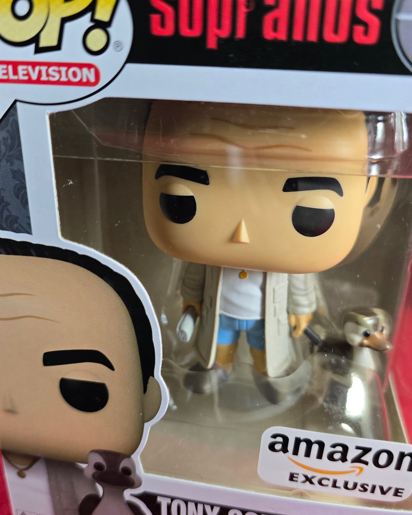 Tony Soprano with Duck Amazon exclusive funko # 1295 (nib) With pop protector