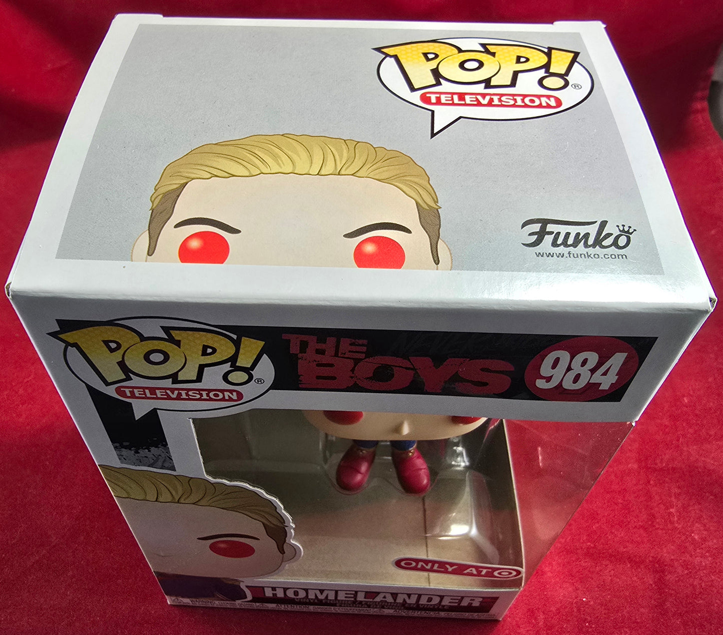 Homelander target exclusive funko # 984 (nib) With pop protector