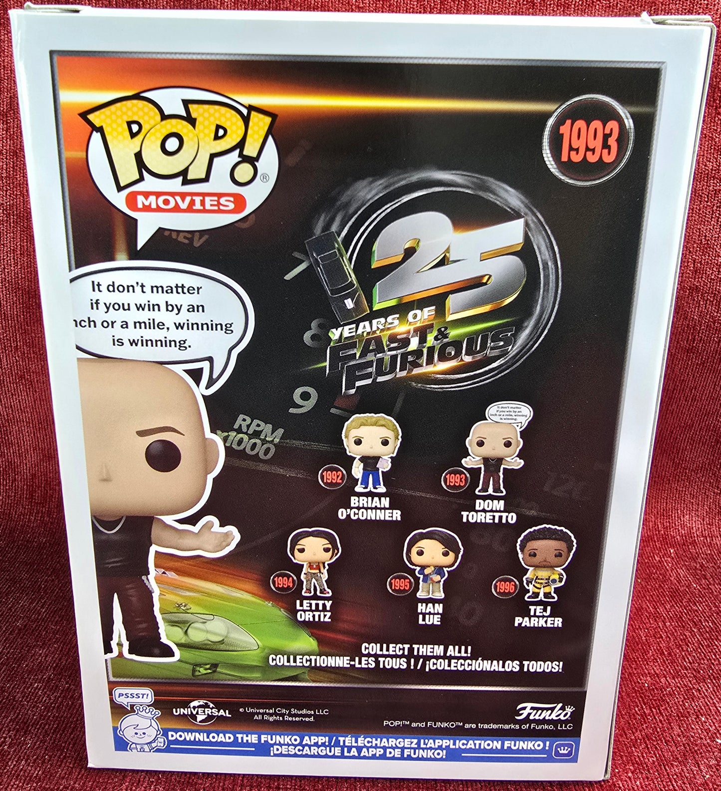 Funko Pop! Vinyl: Dom Toretto #1993 (Nib)
With pop protector