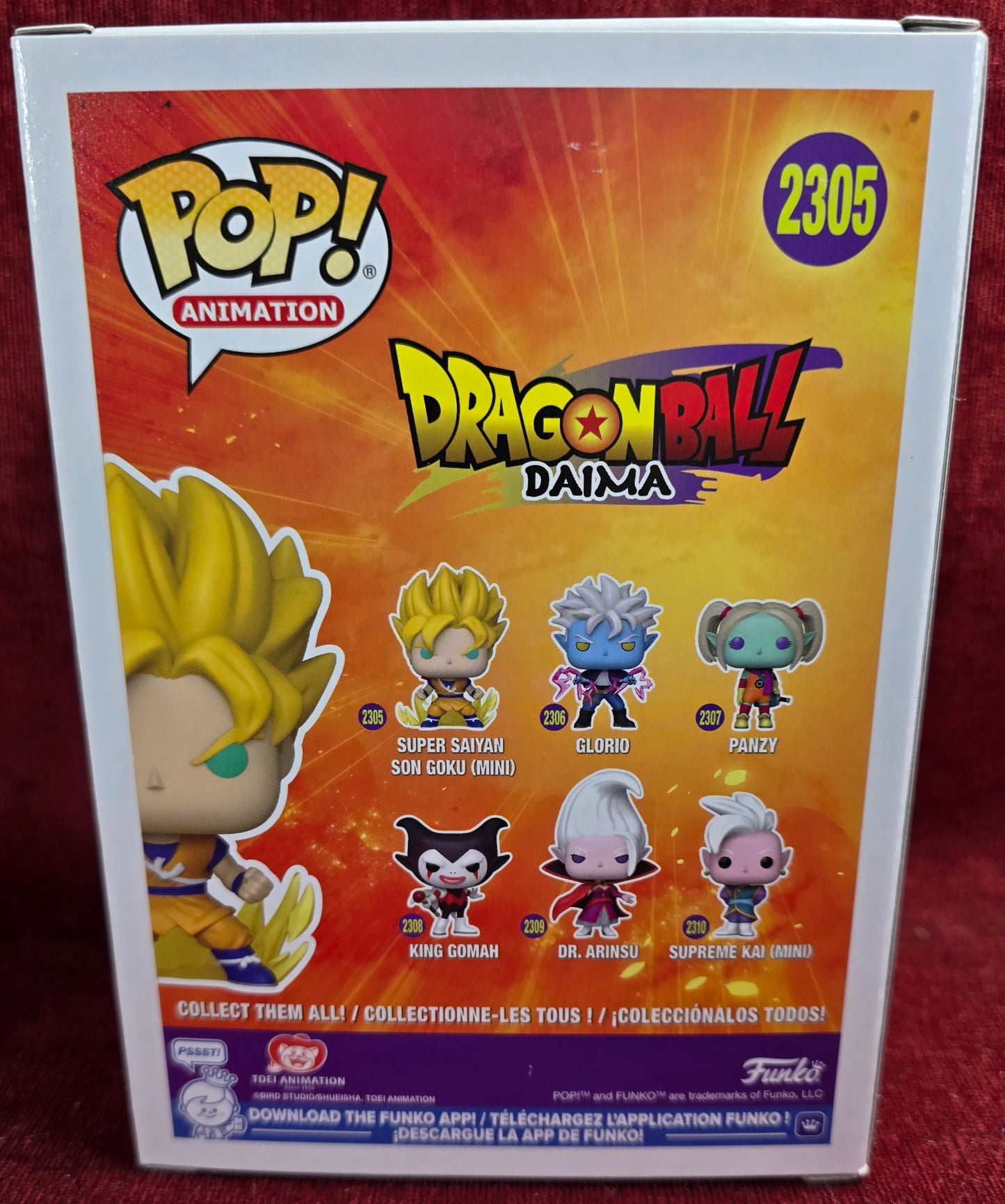 Funko Pop! Animation: Super Saiyan Son Goku Mini # 2305 (Nib)
With pop protector