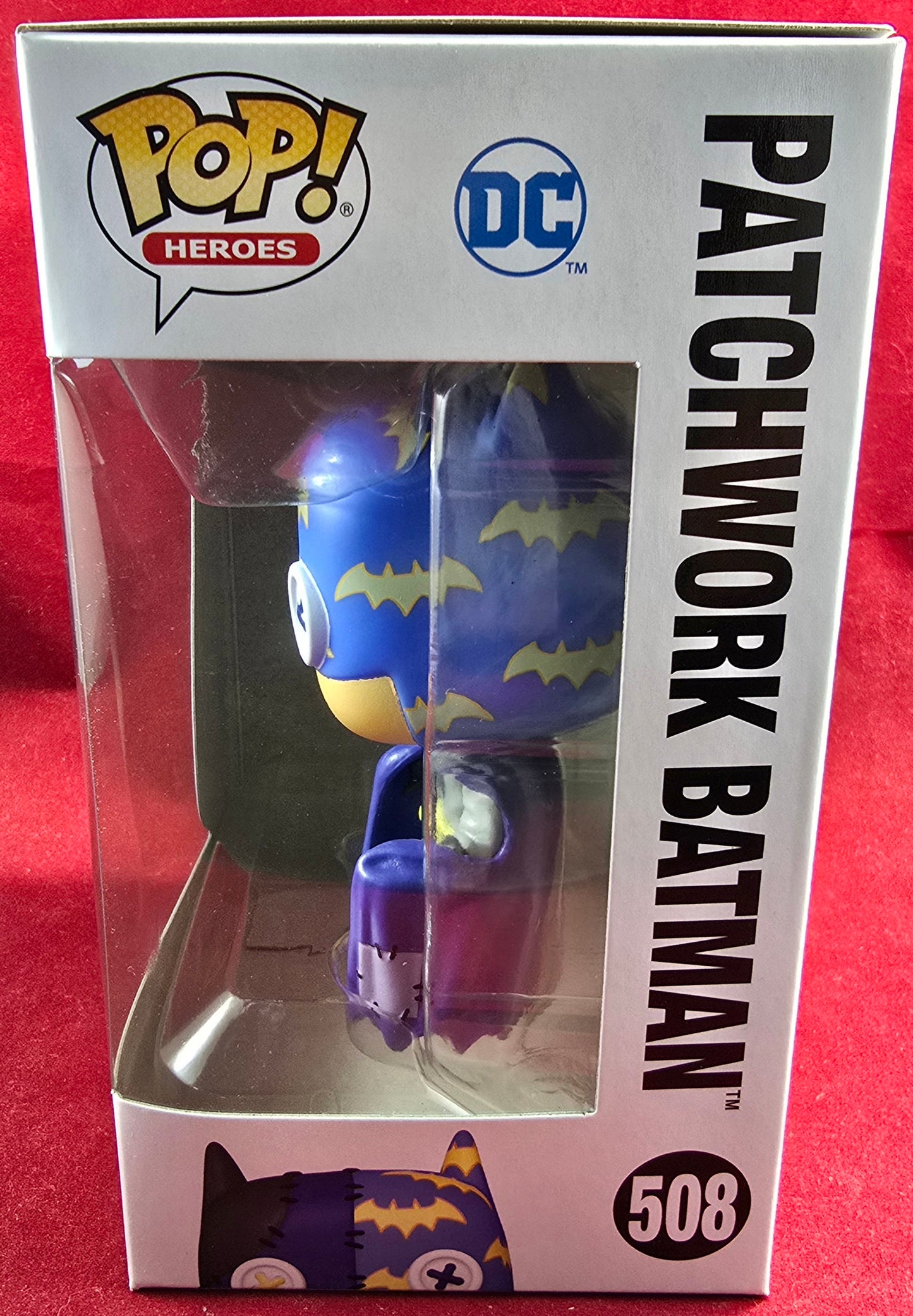 Patchwork batman funko # 508 (nib) With pop protector