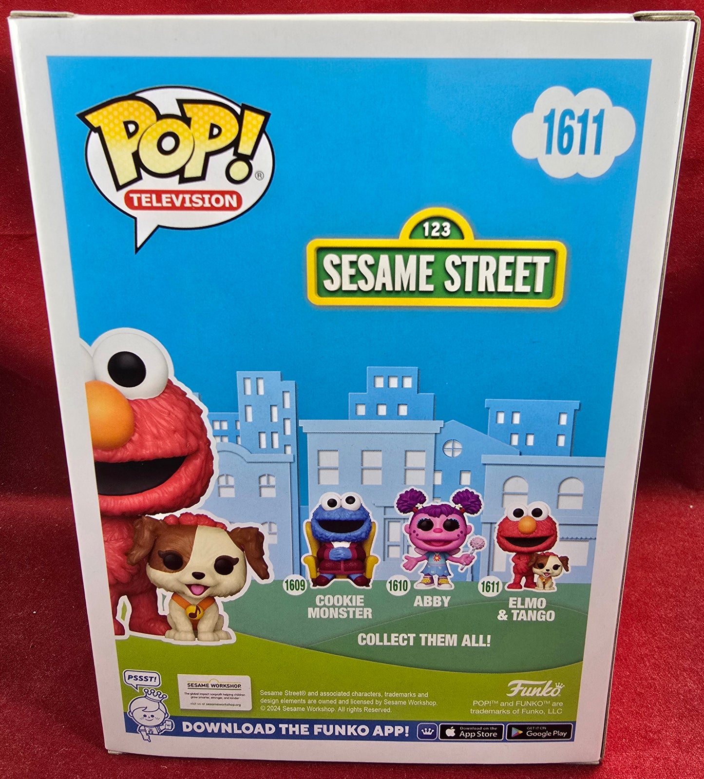 Elmo & Tango funko # 1611 (nib) with pop protector