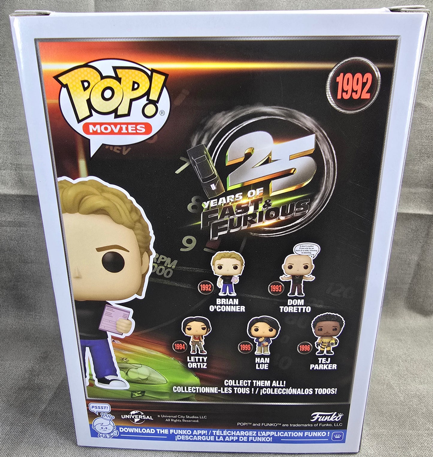 Funko Pop! Vinyl: Brian O’Conner Funko #1992 (Nib)
With pop protector