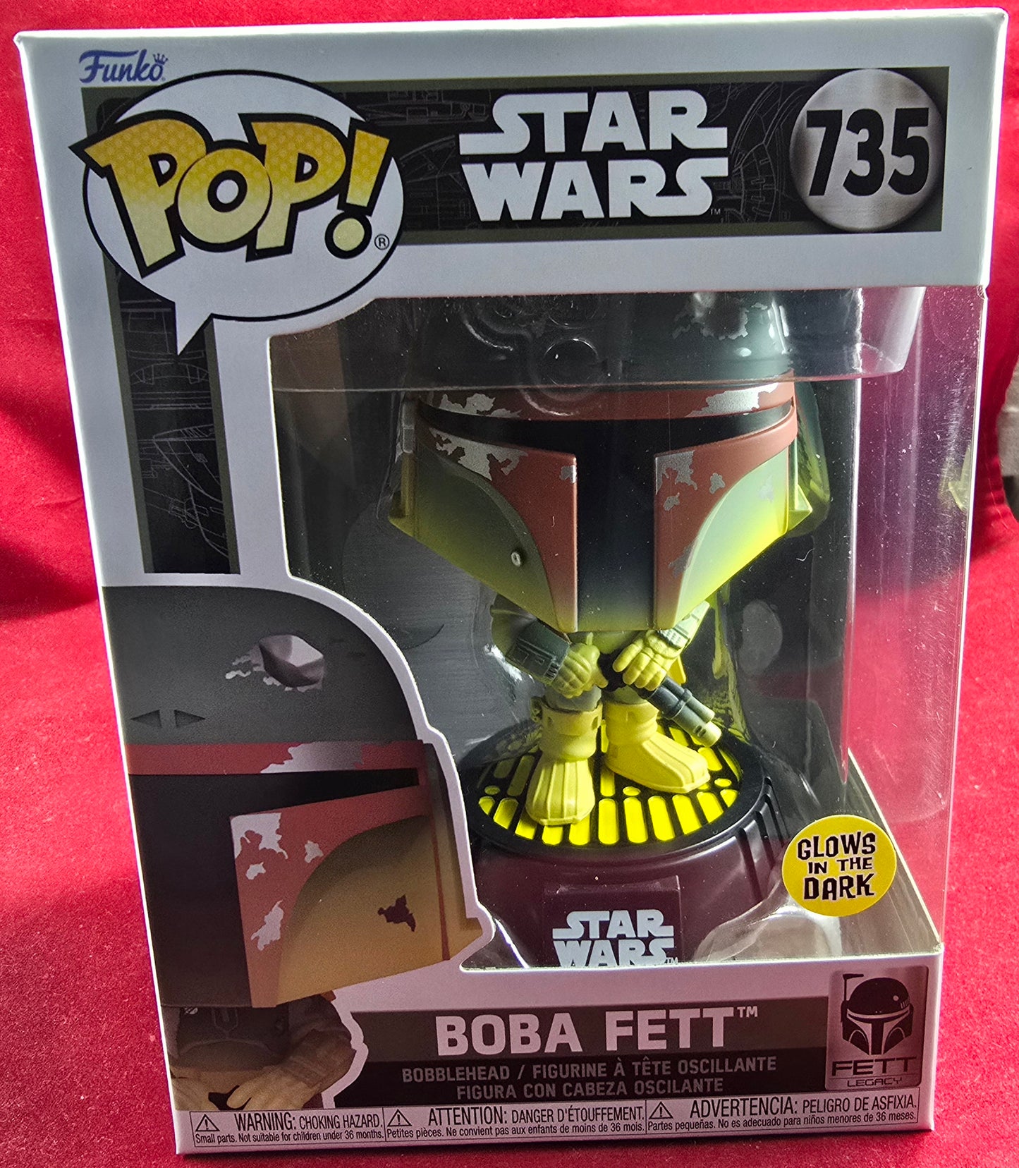 Boba Fett funko # 735 (nib) With pop protector