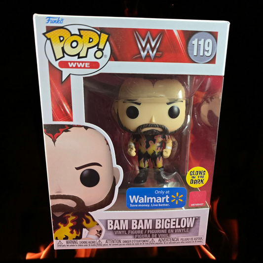 Bam Bam Bigelow walmart exclusive funko # 119 (nib) With pop protector