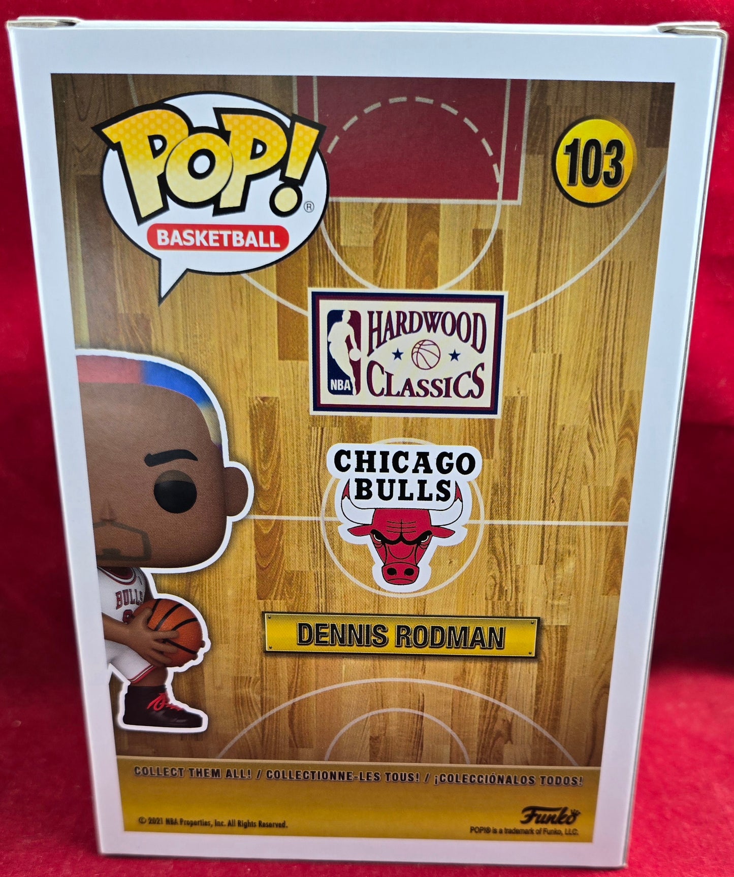 Dennis Rodman funko # 103 (nib) With pop protector