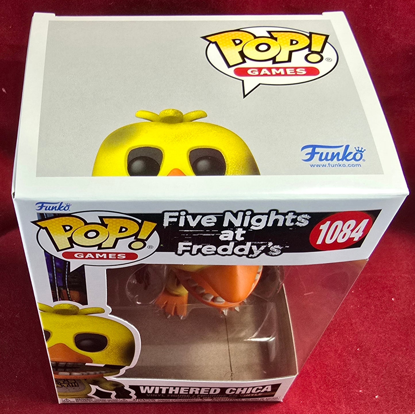 Withered Chica Funko # 1084 (nib) With pop protector