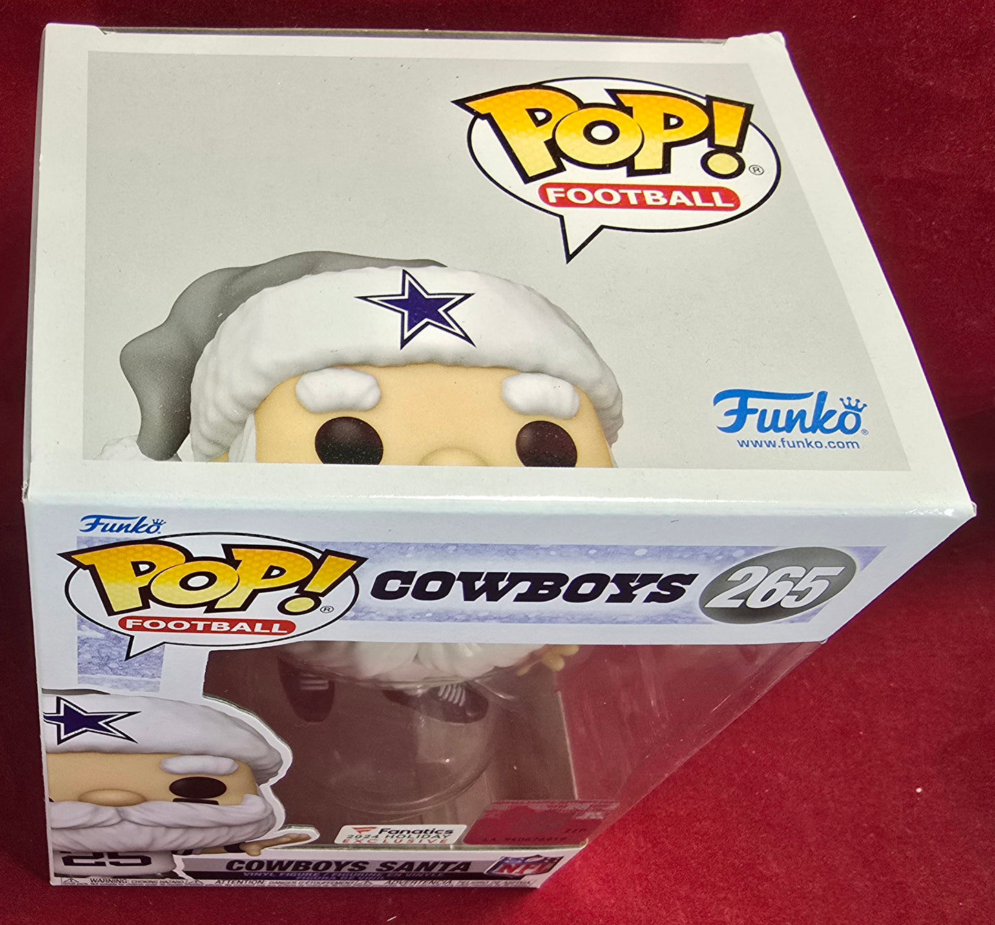 Cowboys Santa fanatics exclusive funko # 265 (nib) With pop protector